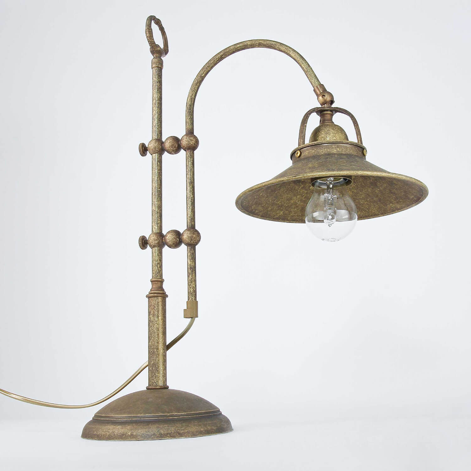 Tischlampe Messing in Antik Bronze