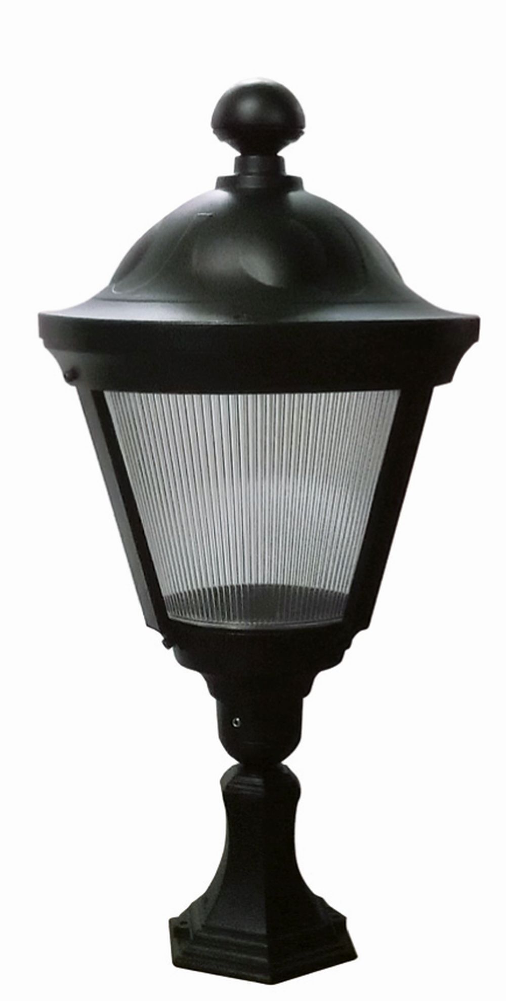 Sockelleuchte außen Schwarz IP44 77cm Rustikal E27