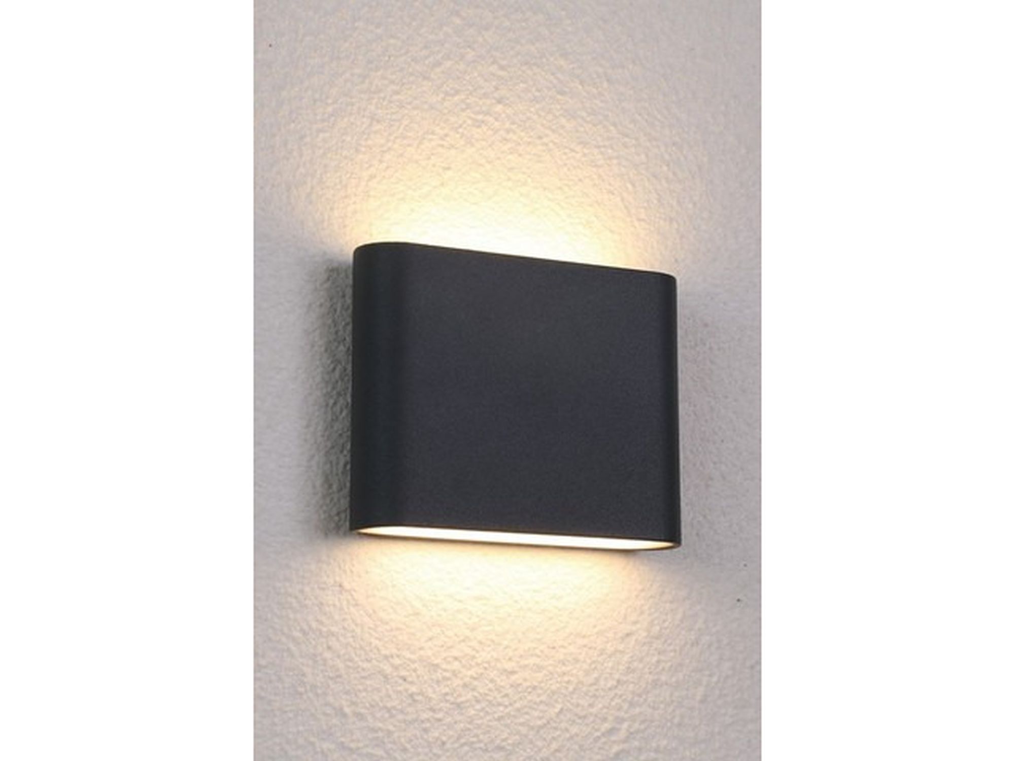 Moderne eckige LED Außenwandleuchte SEMI