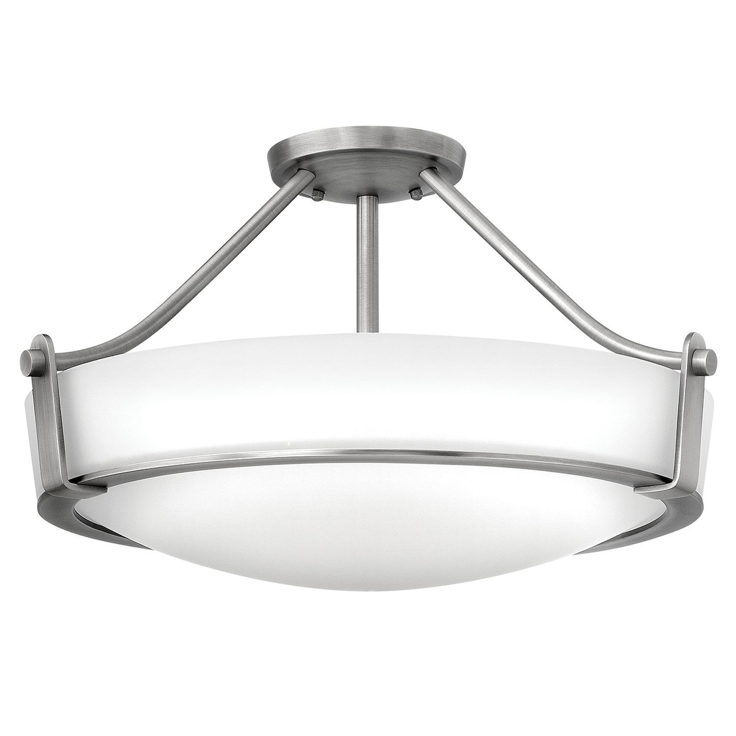 Deckenleuchte SOMBRA Nickel Ø33cm Wohnzimmer Lampe