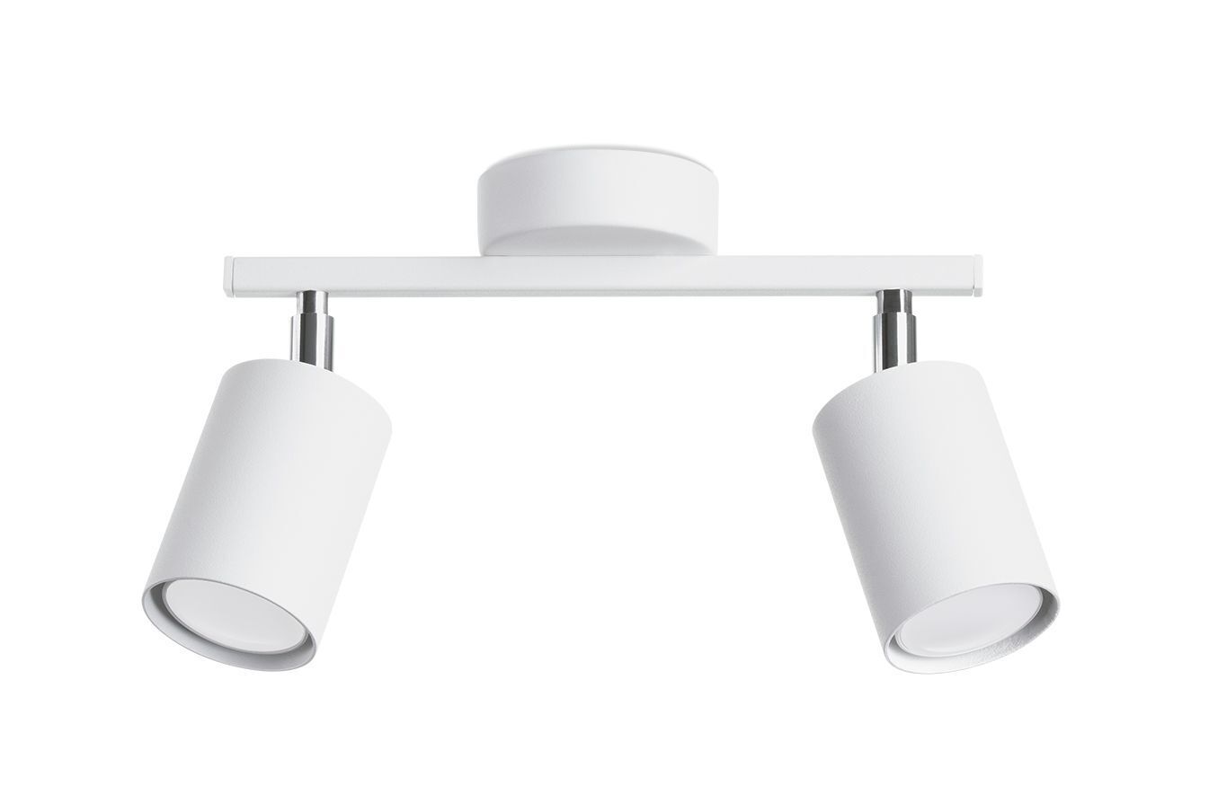 Spot Strahler Weiß Metall länglich 2-flammig 26 cm GU10