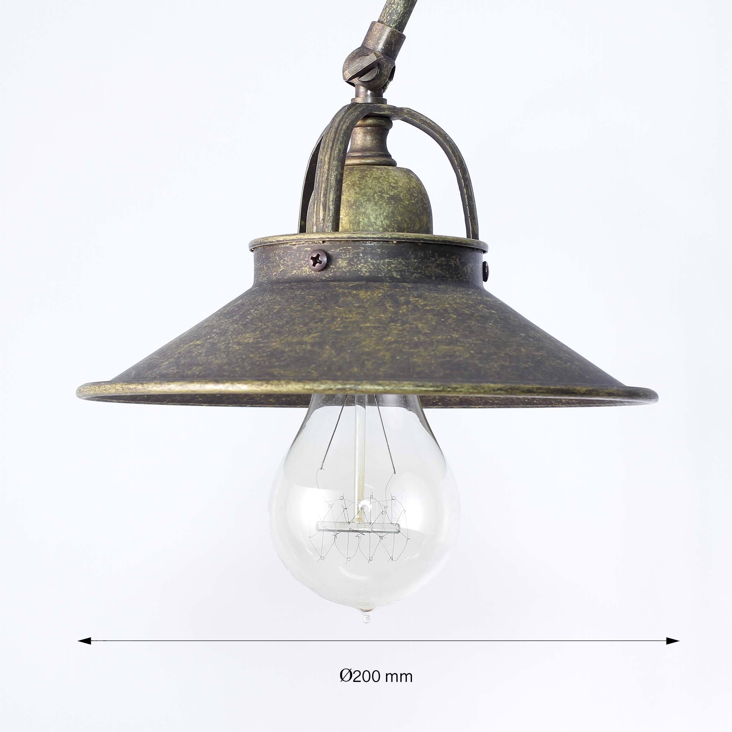 Stehlampe Bronze Antik aus Echt-Messing