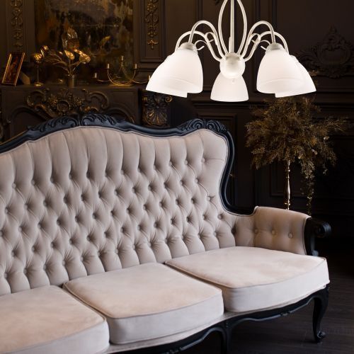 Hängeleuchte Shabby Weiß Esszimmer Metall Lampe