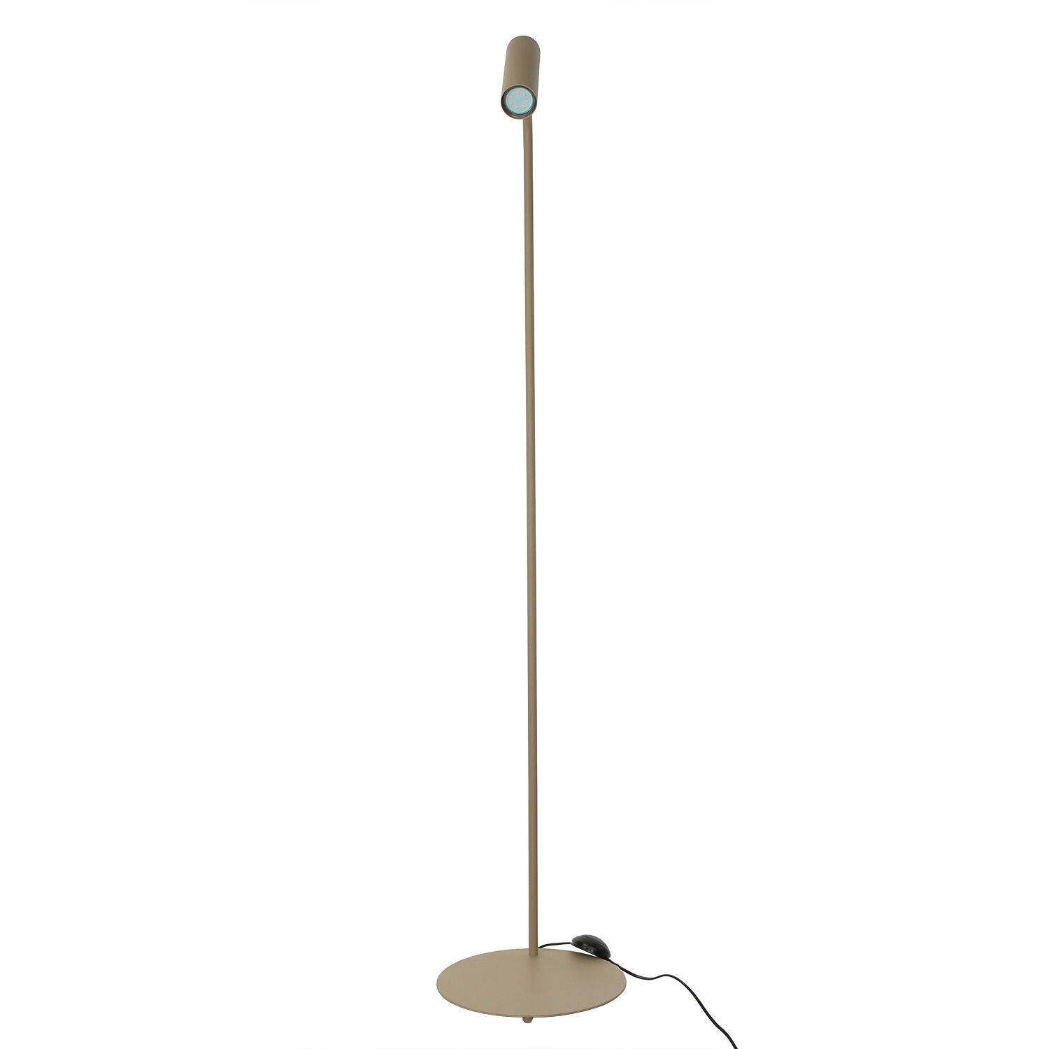 Stehlampe Metall GU10 verstellbar 159 cm in Beige Gold