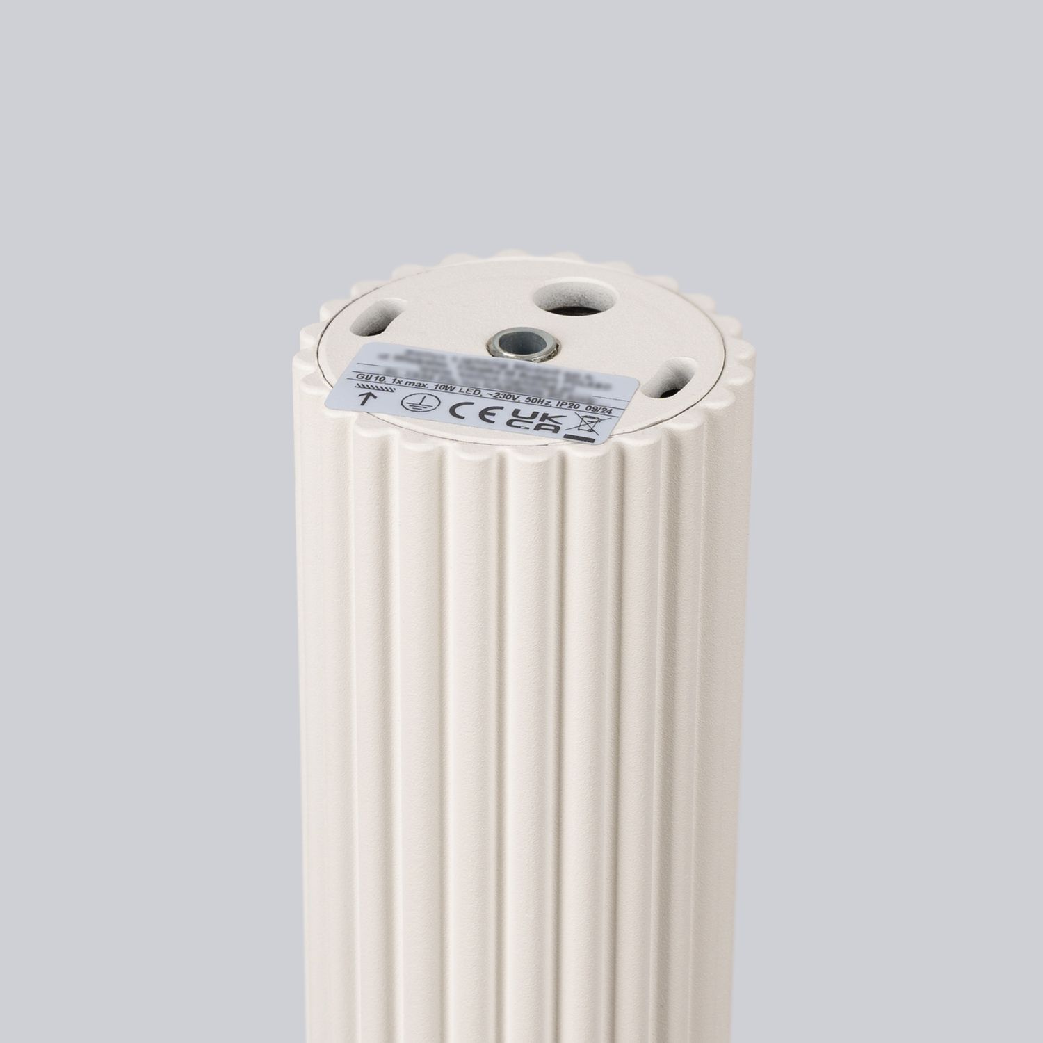 Deckenlampe schmal Ø 6,5 cm H: 40 cm in Creme Modern