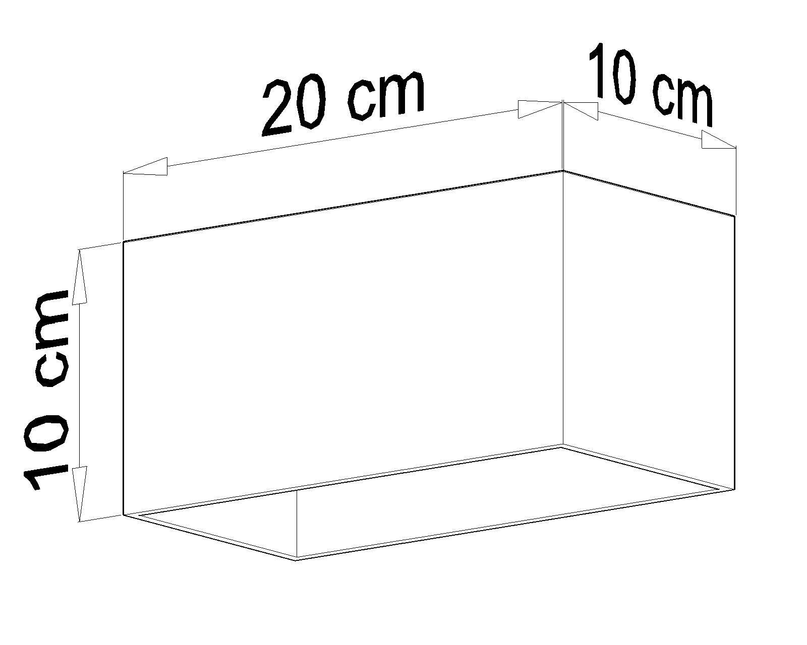 Stylische Deckenleuchte BRUCCIA Weiß Aluminium eckig