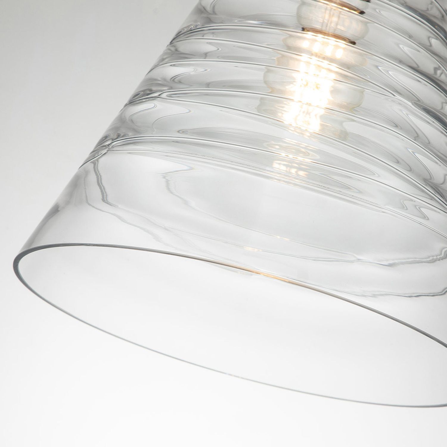 Hängelampe Glas Metall E27 D: 29,5 cm rund FREJA