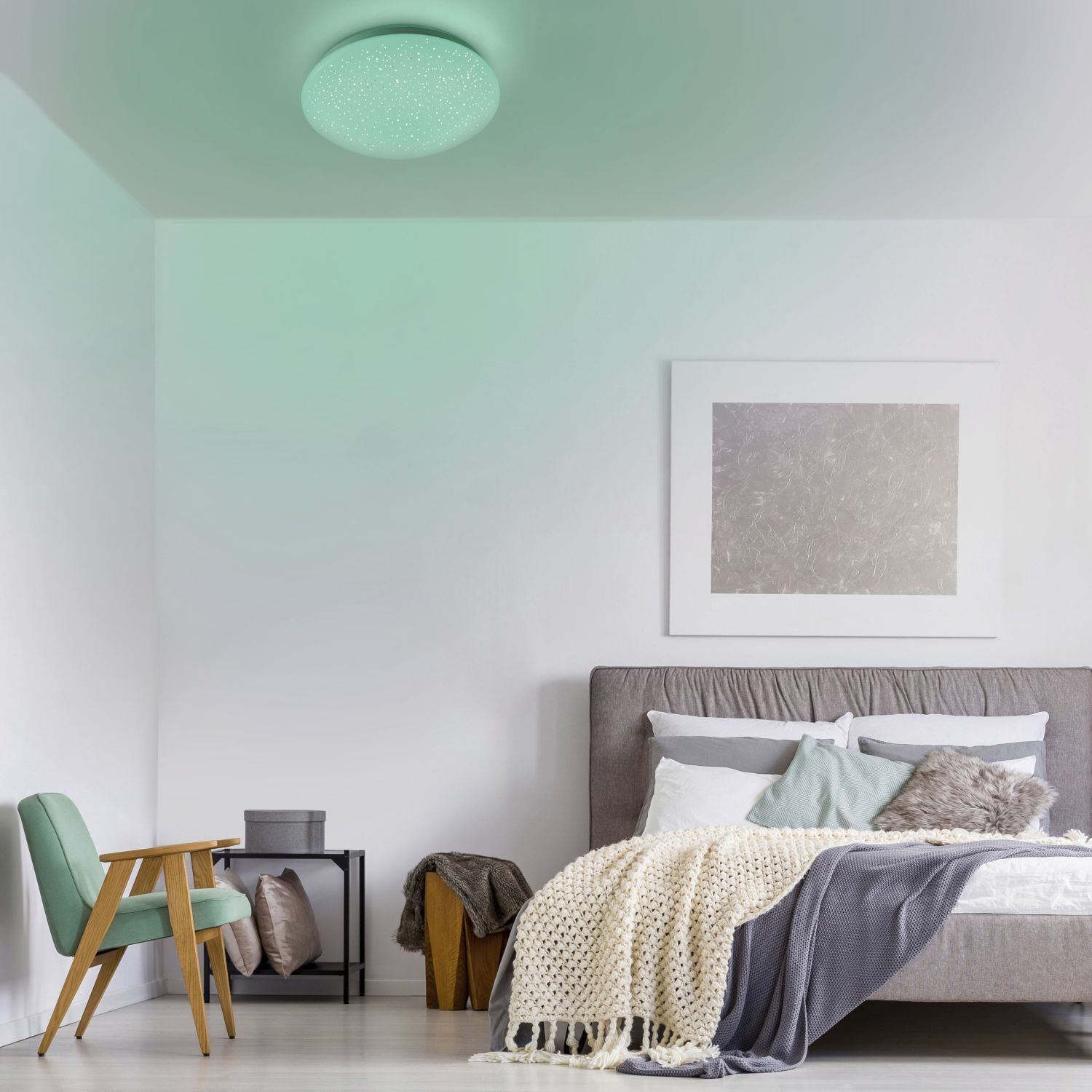 LED Deckenleuchte Sternenhimmel dimmbar RGB 860 lm 6 W