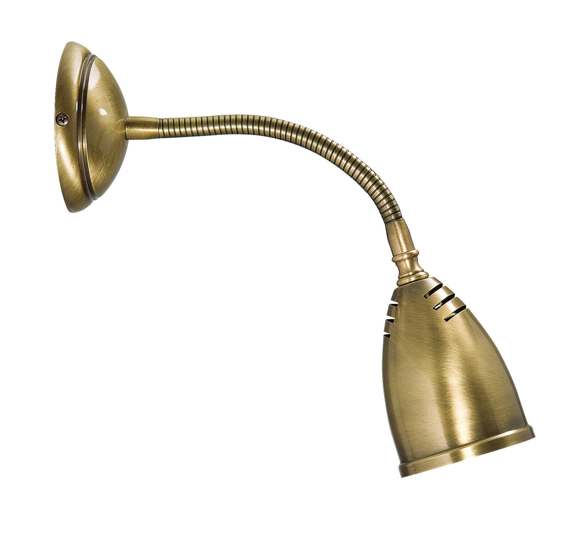 Schwenkbare Wandlampe Rustikal Bronze Hell