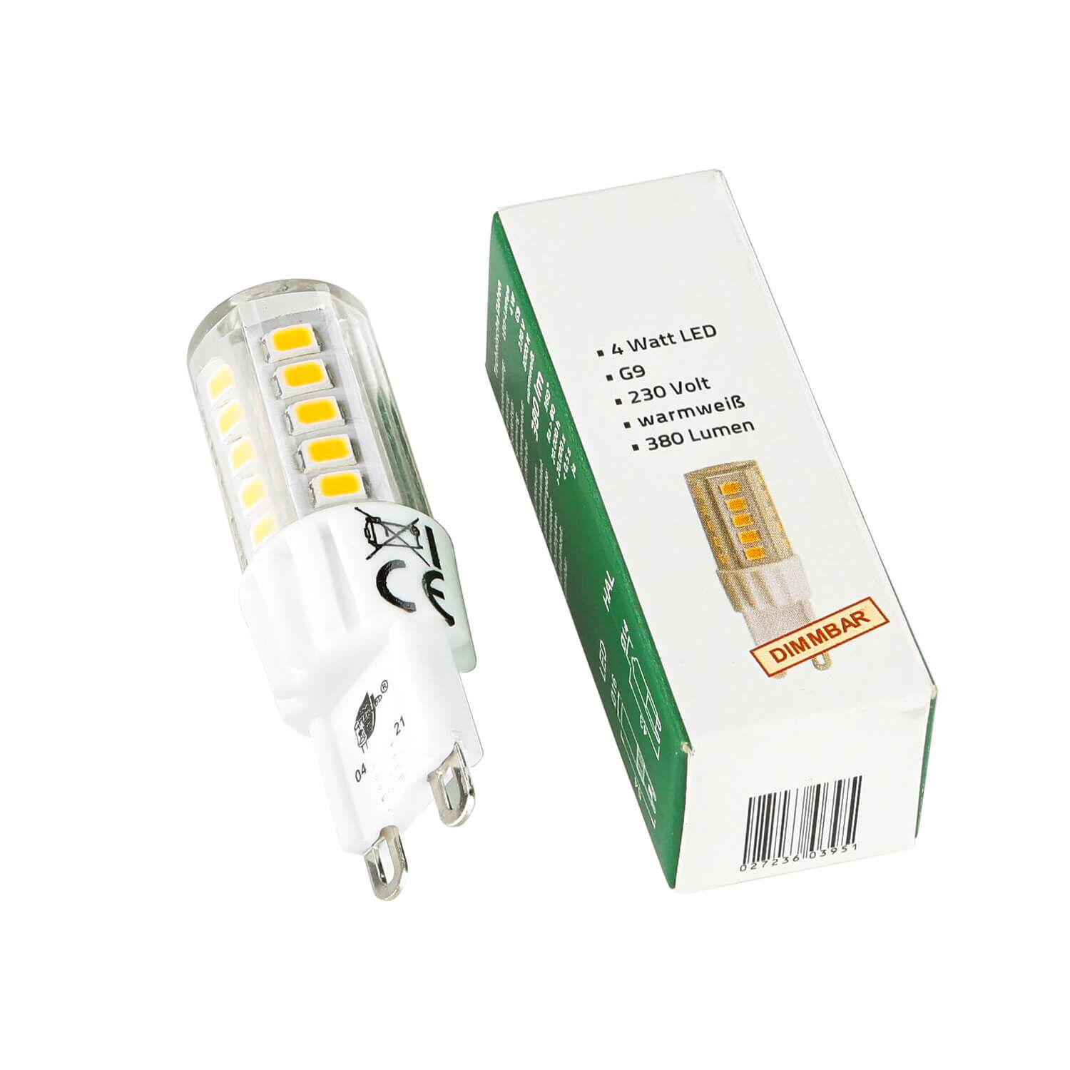 Dimmbares LED Leuchtmittel G9 4 Watt 3000 K 365 lm - LM103