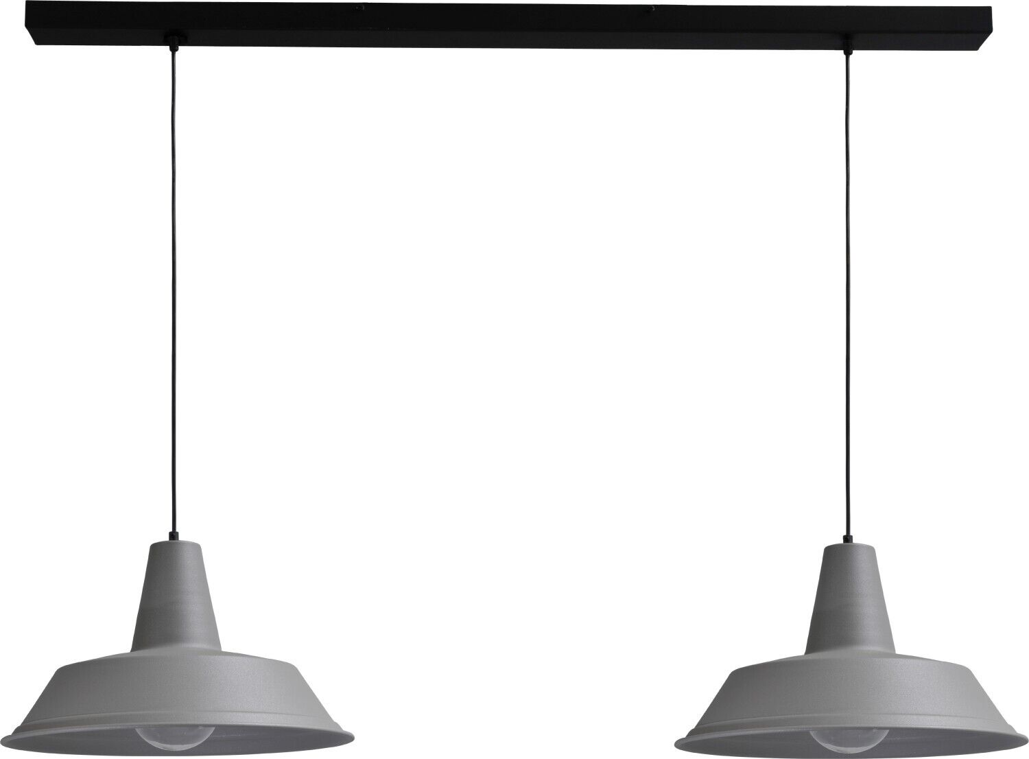 Loft Hängelampe Grau Ø45cm 2xE27 Handarbeit PRATO
