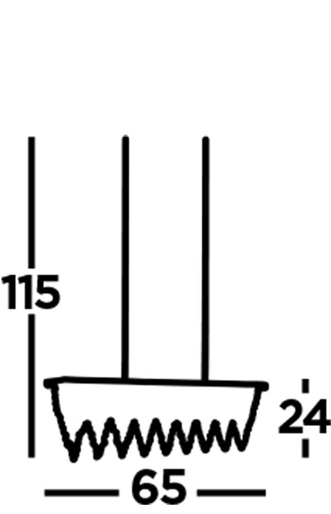 LED Hängelampe Kristall B: 65 cm 4000 K Chrom Klar