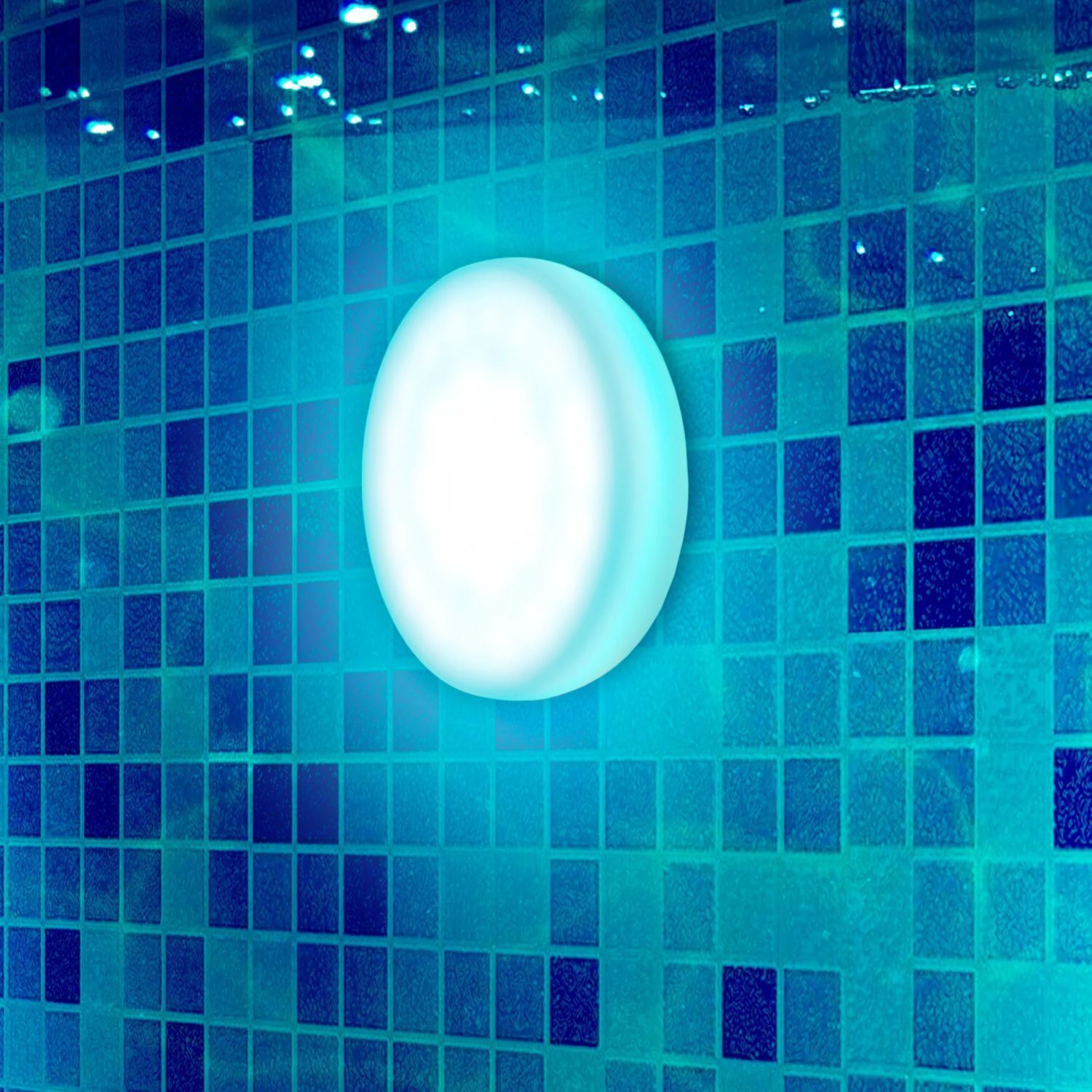 LED Poolleuchte ohne Bohren Farbwechsel dimmbar IP68 Ø 12 cm