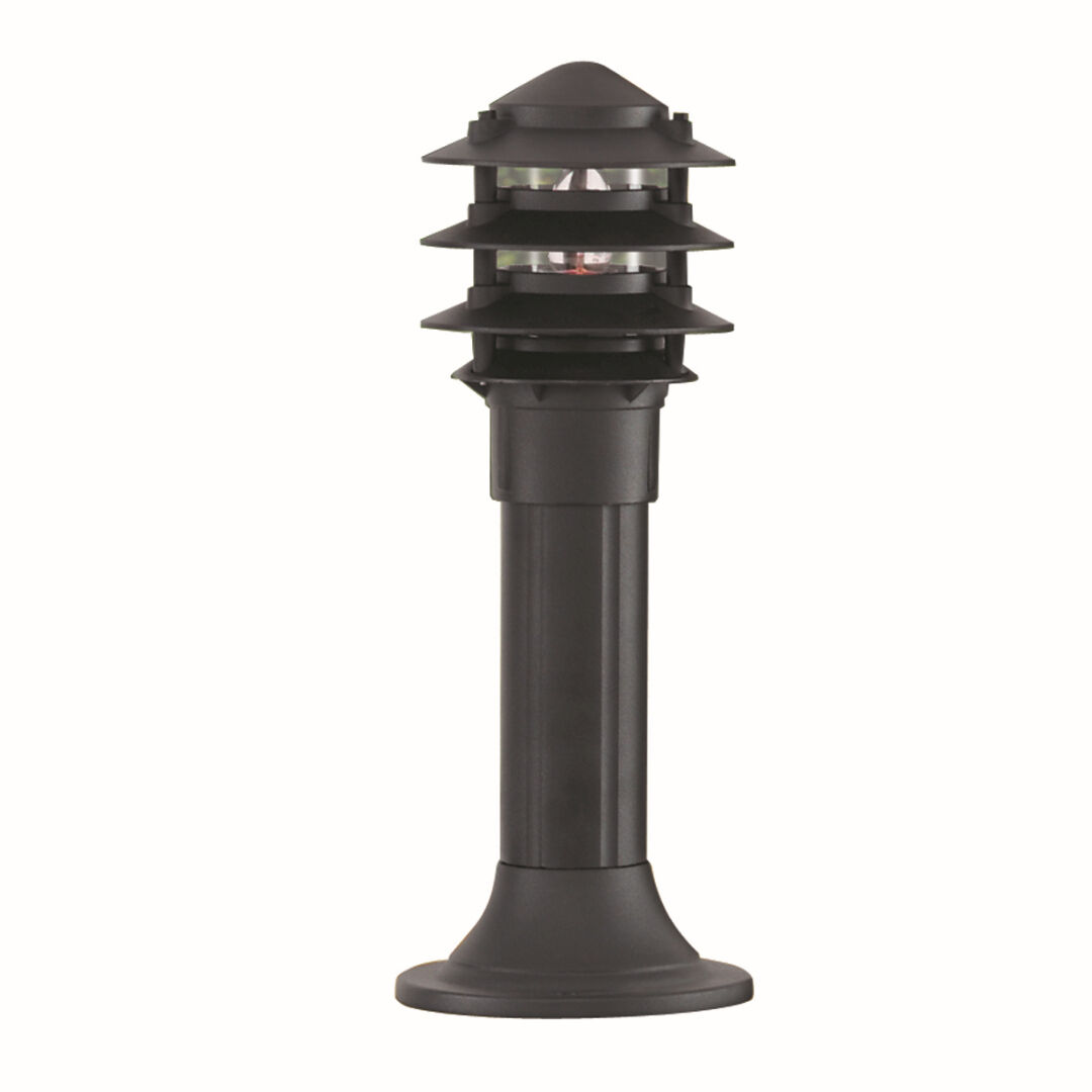 Moderne Außen Stehleuchte E27 BOLLARDS in Schwarz