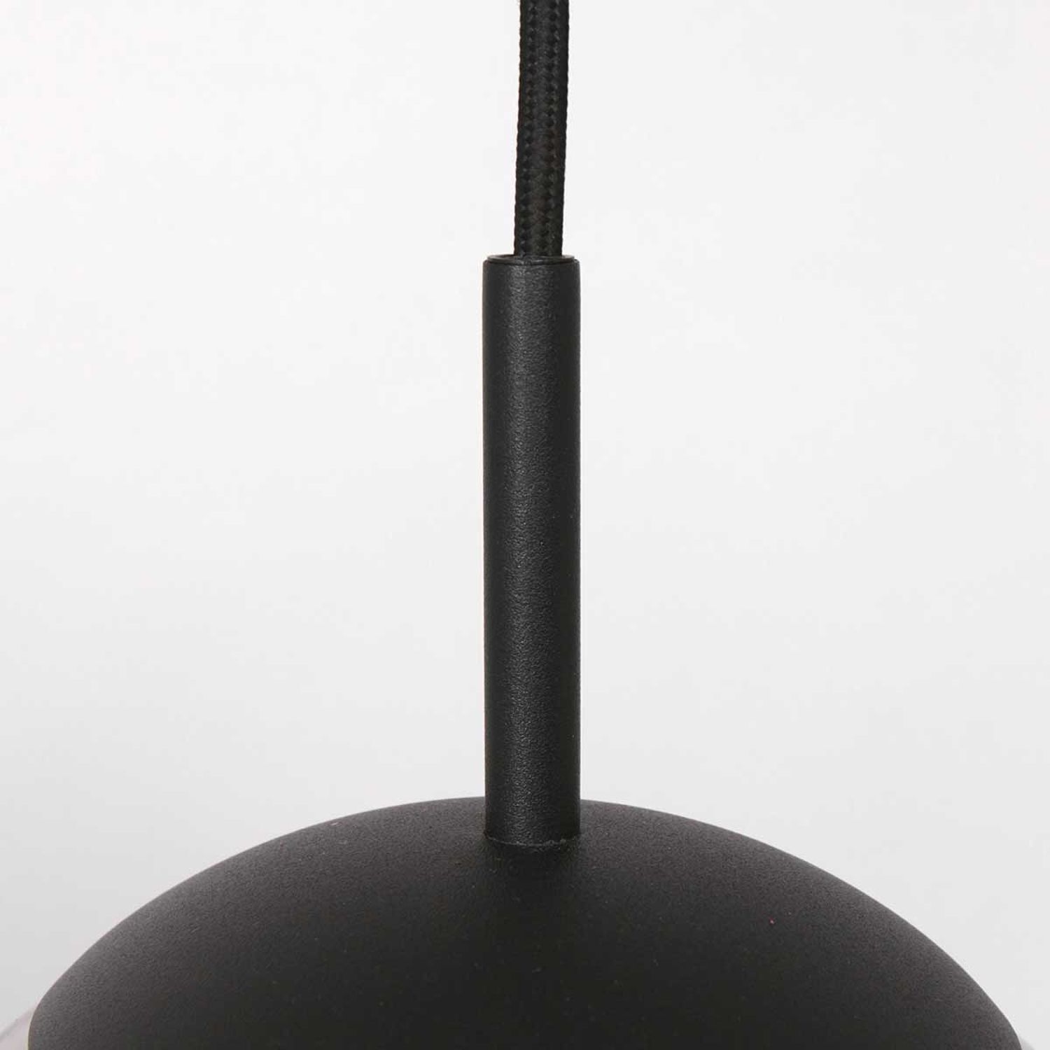 Hängelampe Schwarz Rauchgrau E27 Ø30 cm stylisch Modern