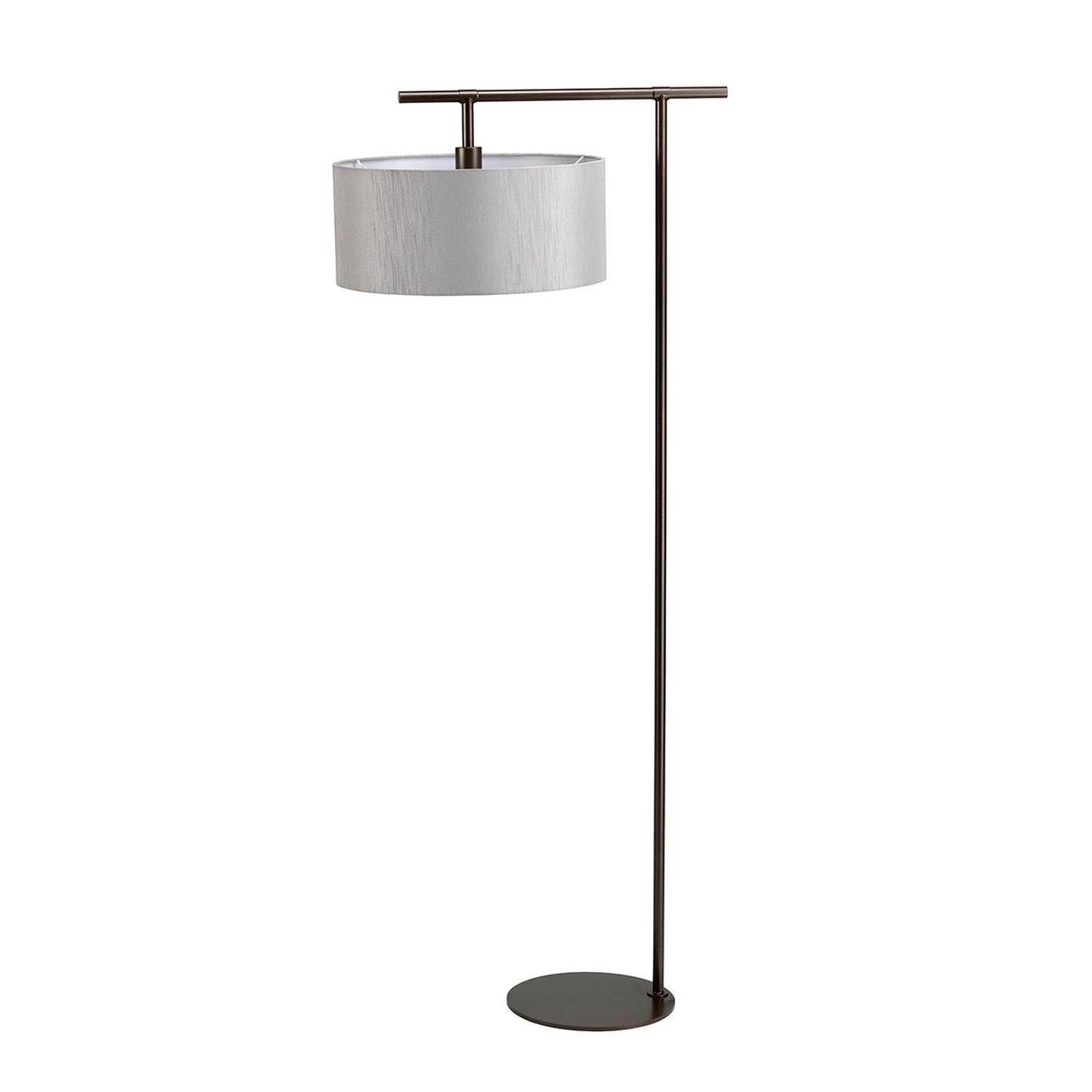 Stehlampe Grau 162cm Stoff Wohnzimmer Loft Design