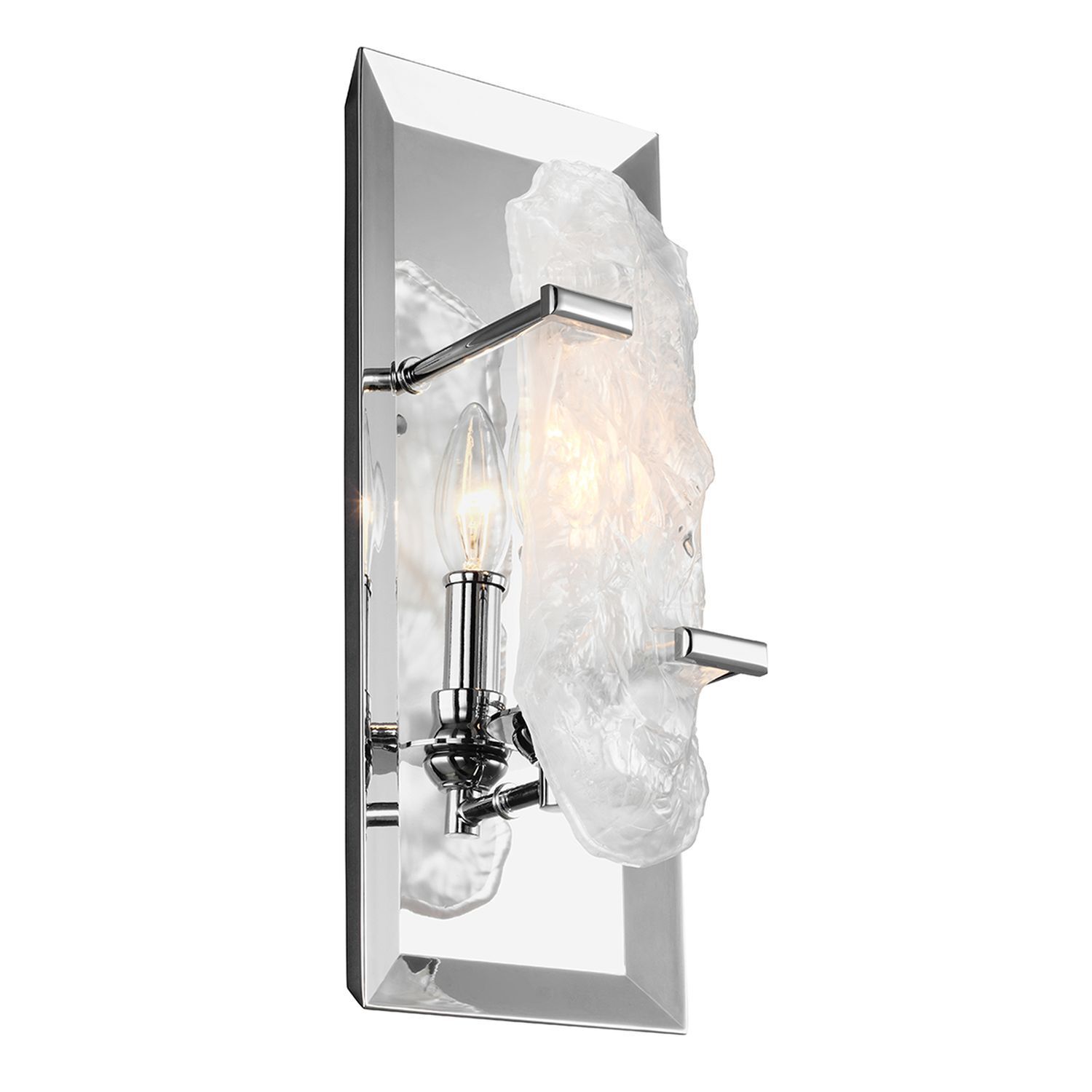 Wandleuchte LYSE Chrom Kristall Glas Design Lampe