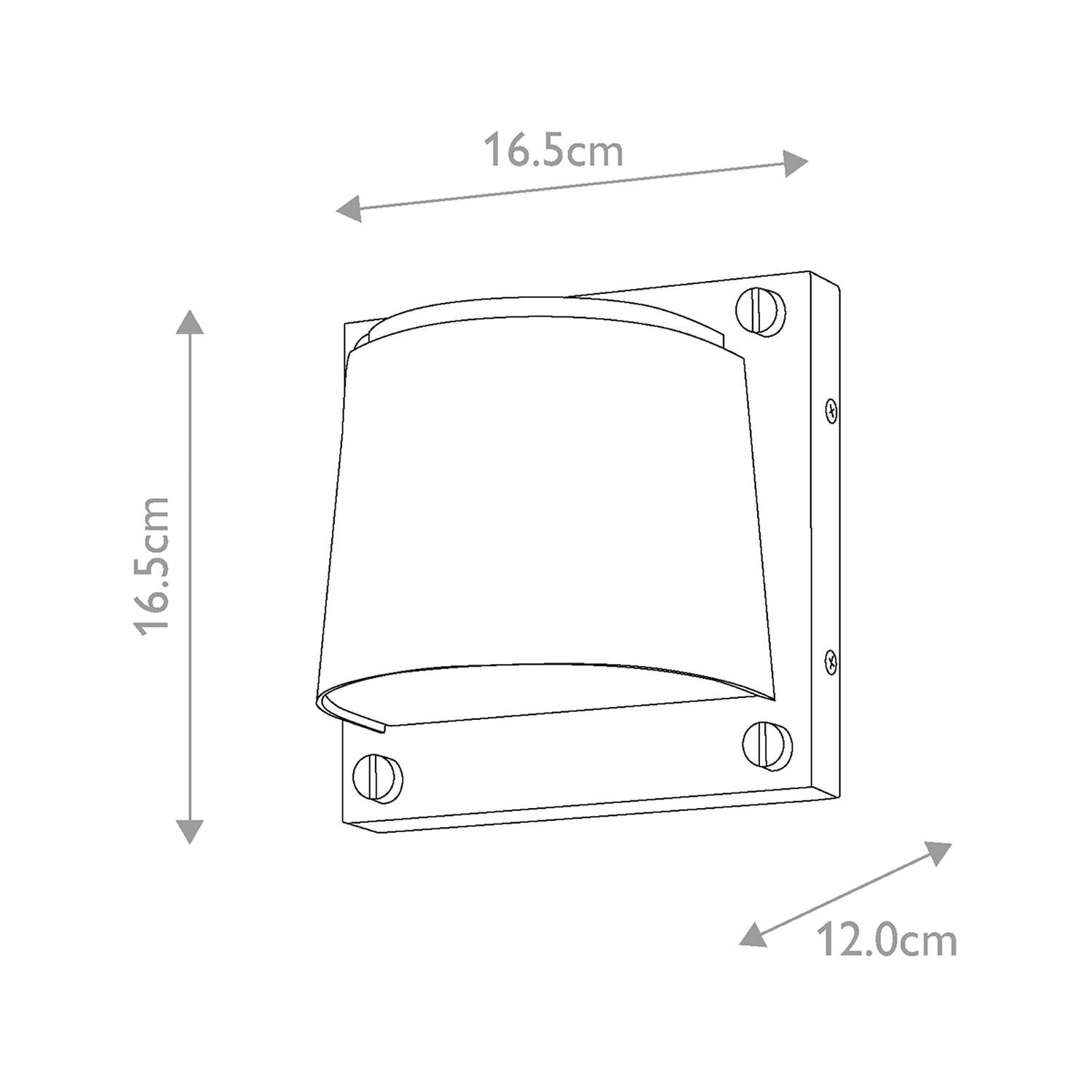 Downlight außen Schwarz IP44 mit LED GU10 3000 K klein