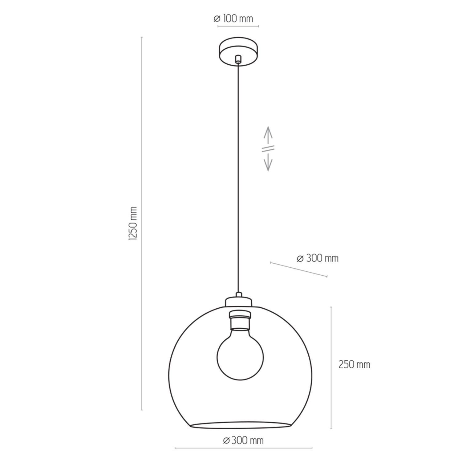 Pendelleuchte in Bernstein KALETE Esstisch Lampe