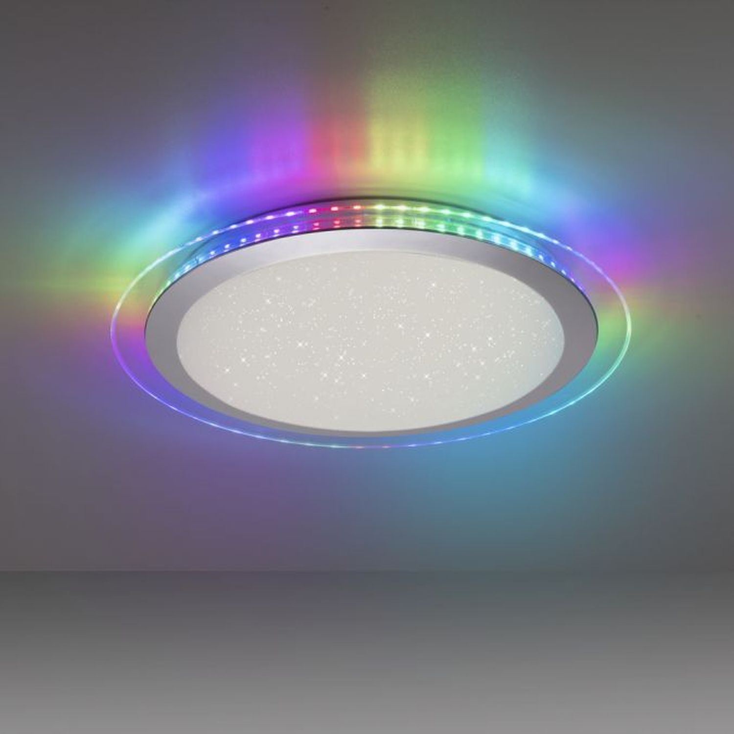 LED Deckenlampe Rainbow RGB Dimmer Ø45 cm Fernbedienung