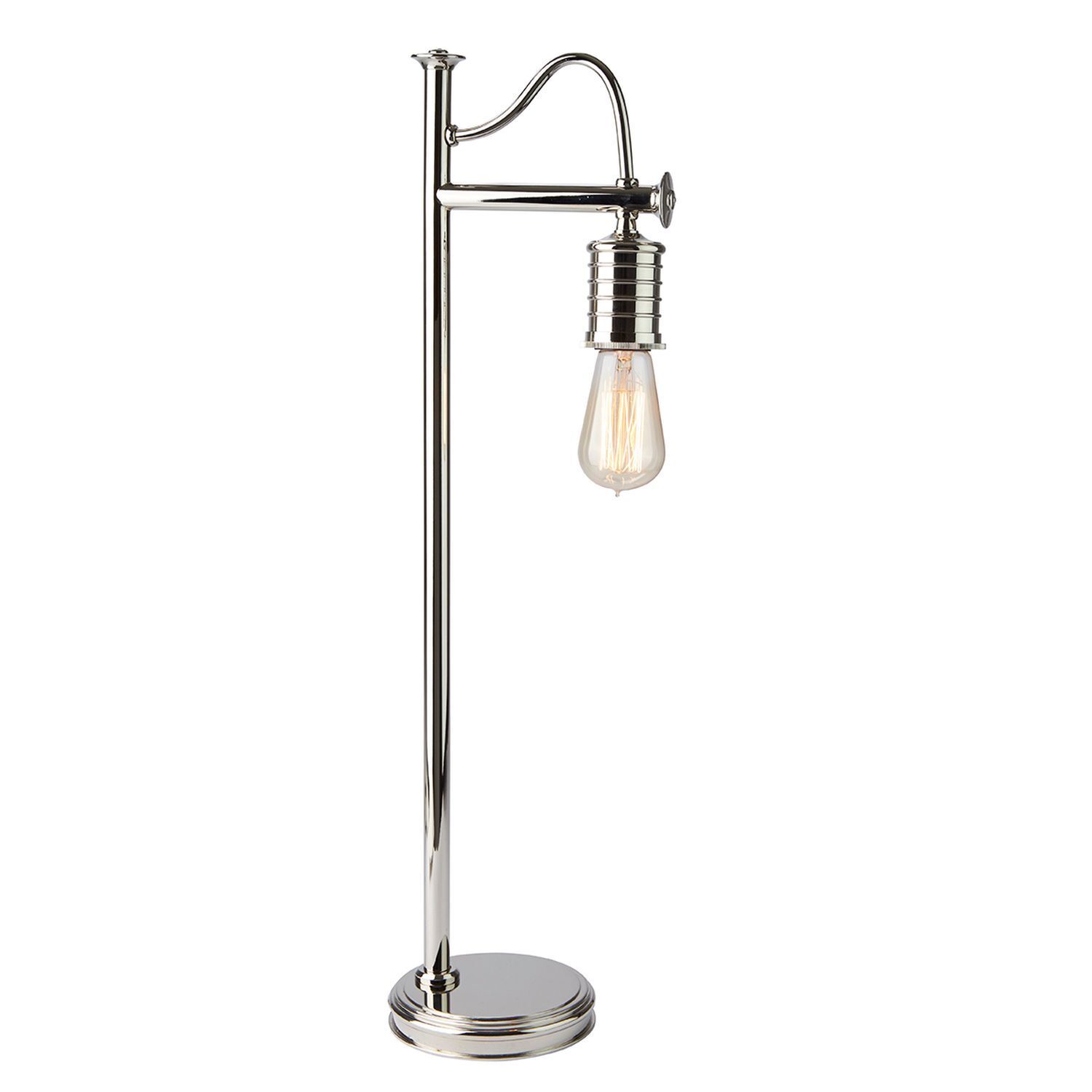 Tischleuchte COLGAR Messing H:69cm Industrie Lampe