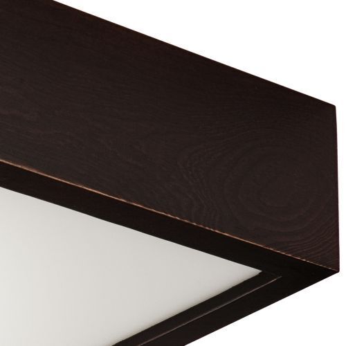Quadratisch Deckenleuchte Braun Wohnzimmer Holz
