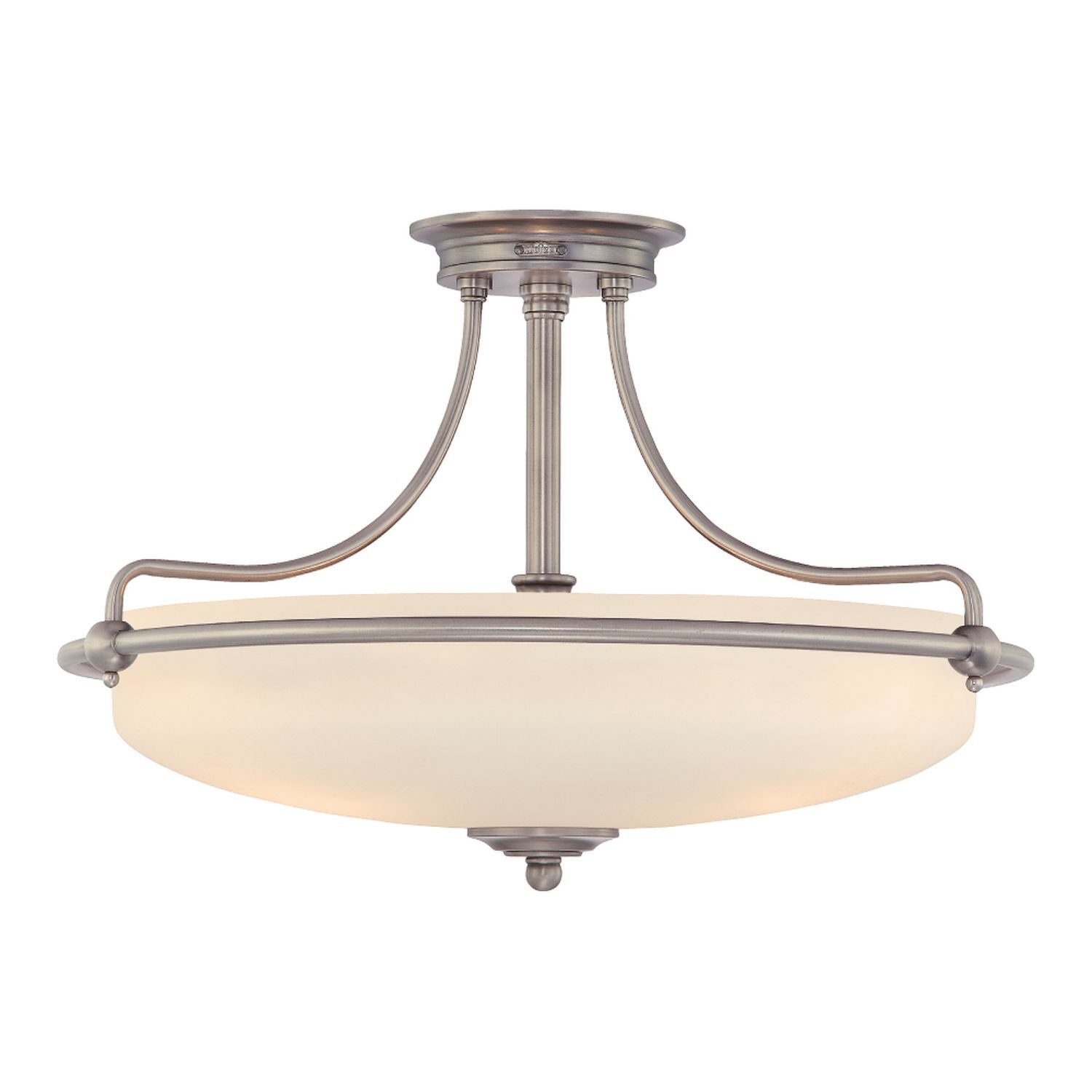 Deckenleuchte ASPERO Creme Nickel Jugendstil Lampe