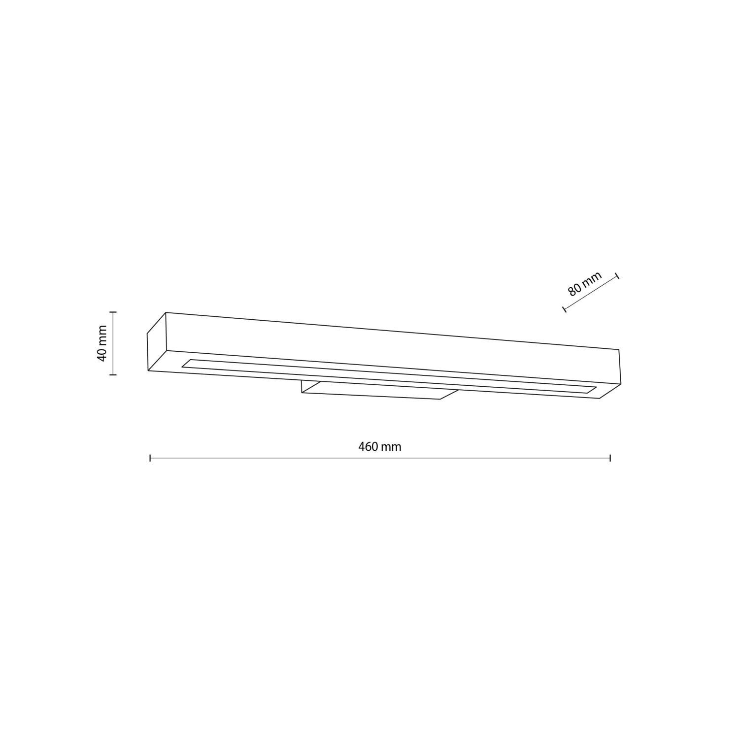 LED Bilderleuchte Holz 46 cm lang 3000 K 988 lm Downlight