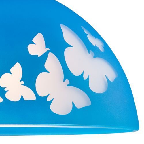 Kinderzimmerlampe THORLEY Blau rund Mädchen