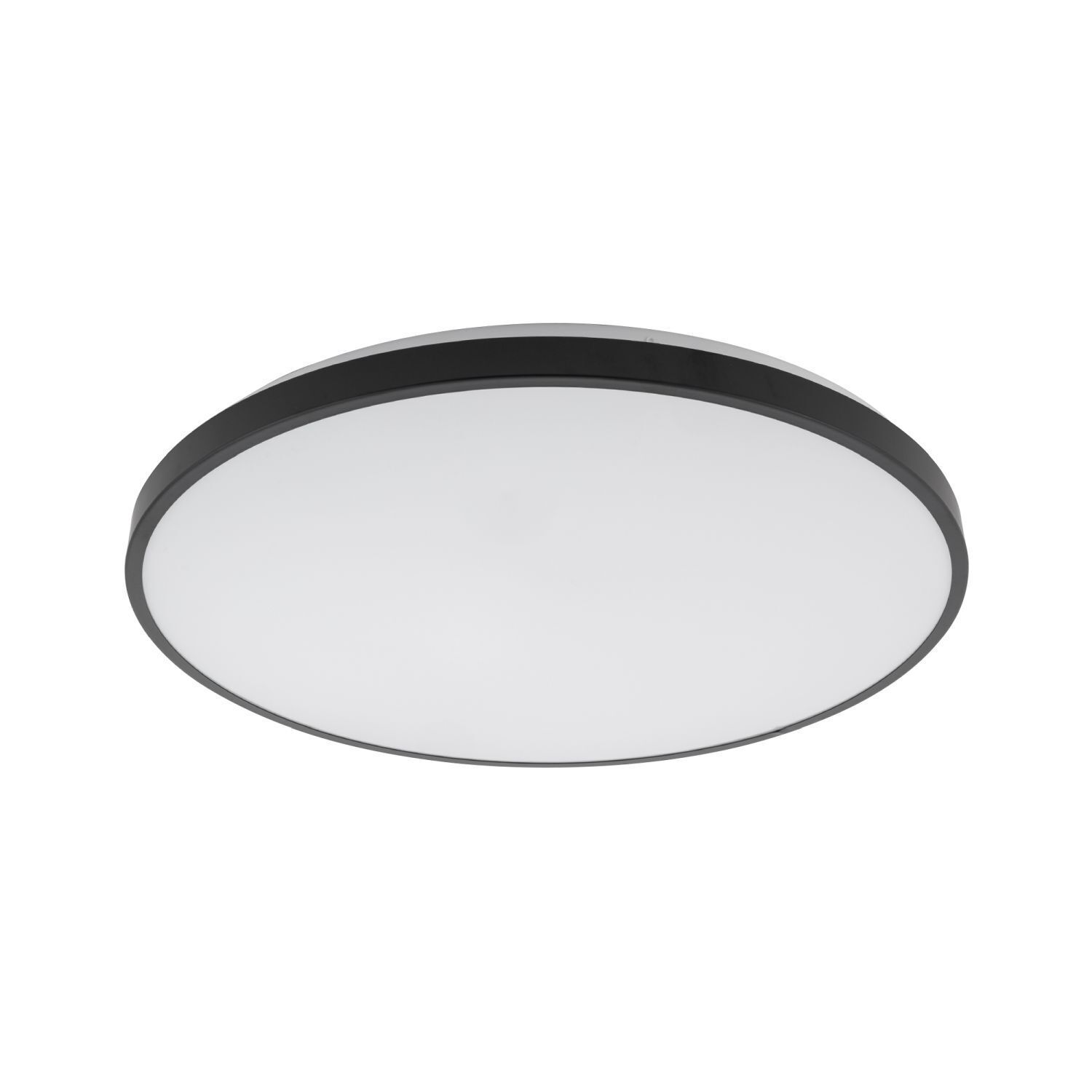 Schwarze LED Deckenlampe blendarm Ø49 cm 32 W 2100 lm