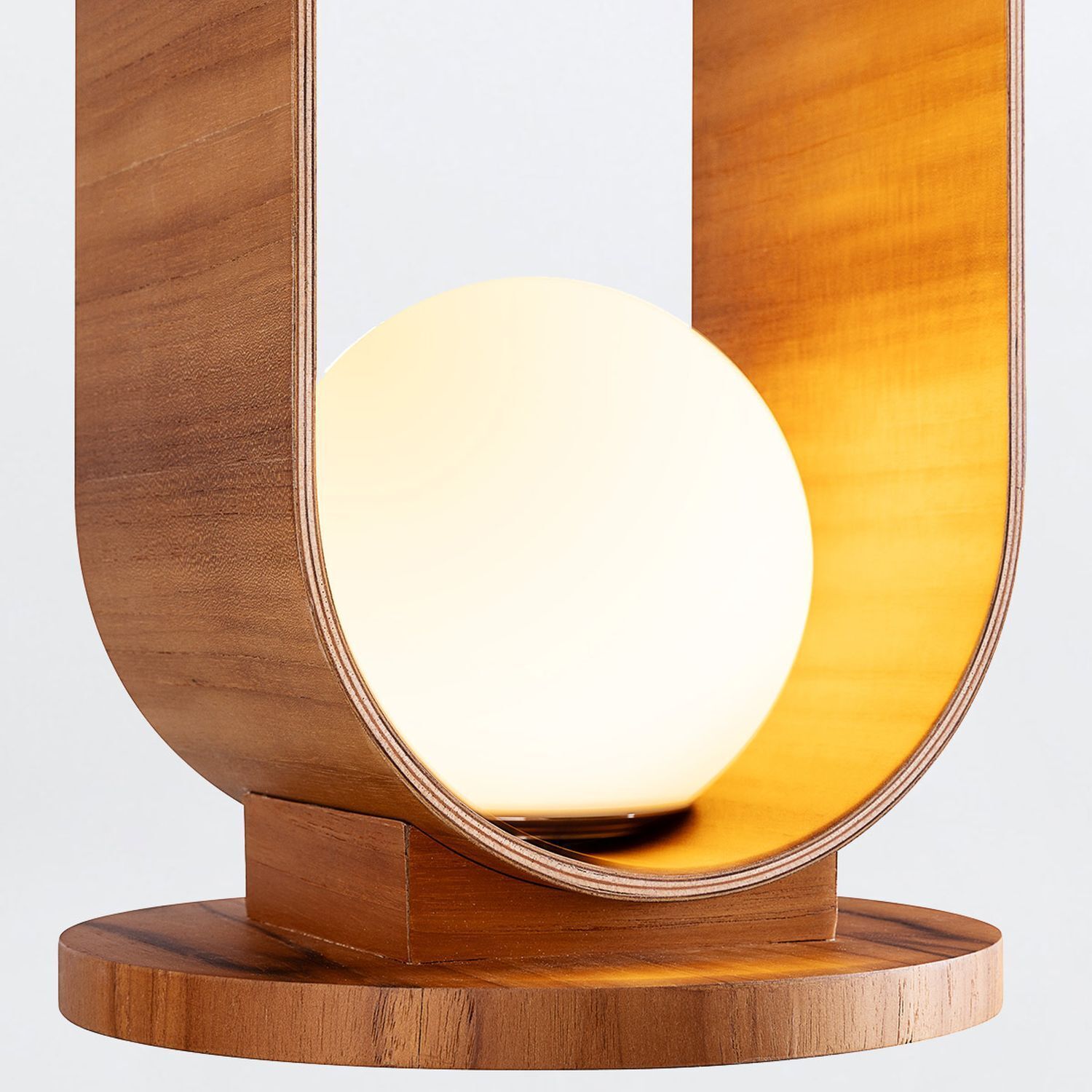 Lampe, Tischlampe, Holz