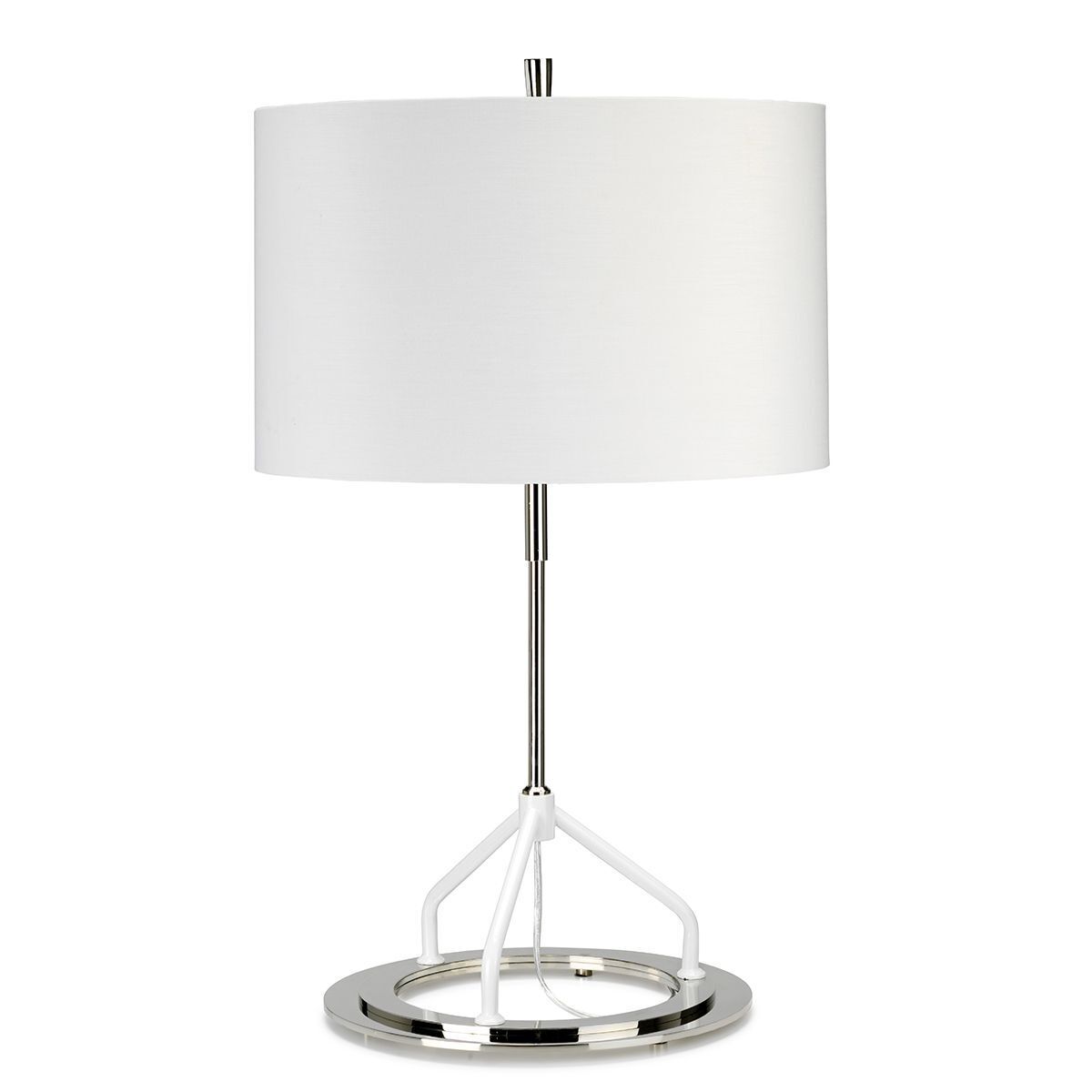 Tischlampe Modern Design Weiß E27 Nachttisch Wohnzimmer