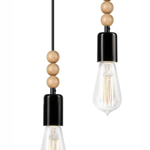 Hängelampe CHANIA Schwarz lang Esstisch Lampe