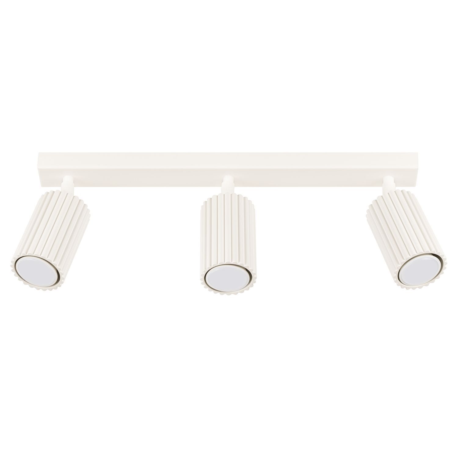 Deckenlampe 3-flammig GU10 B: 45 cm klein in Creme Modern