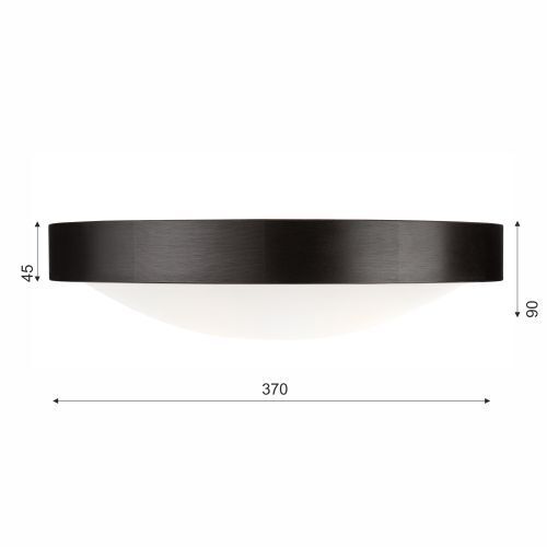Deckenleuchte FERNLY Braun Modern rund Wohnzimmer