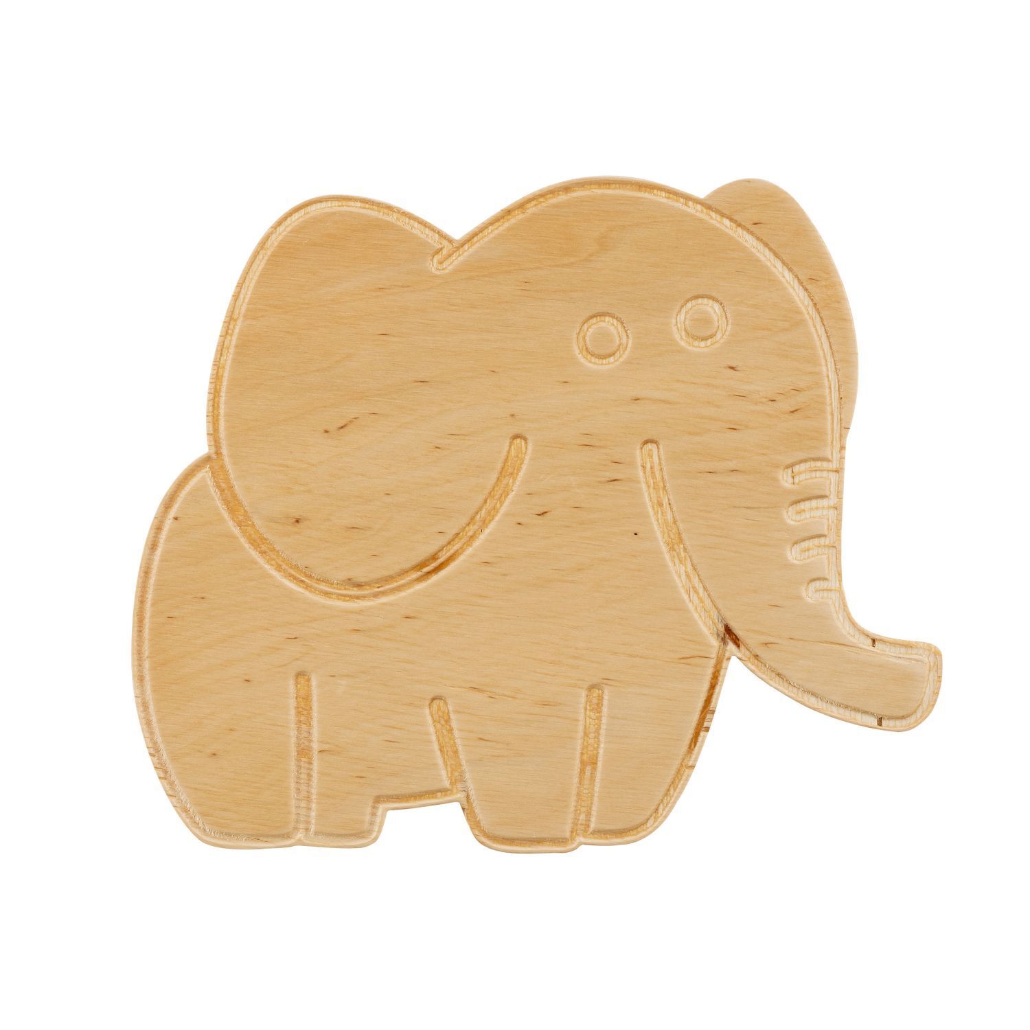 Wandlampe Kinderzimmer Holz mit Stecker Schalter Elefant E14