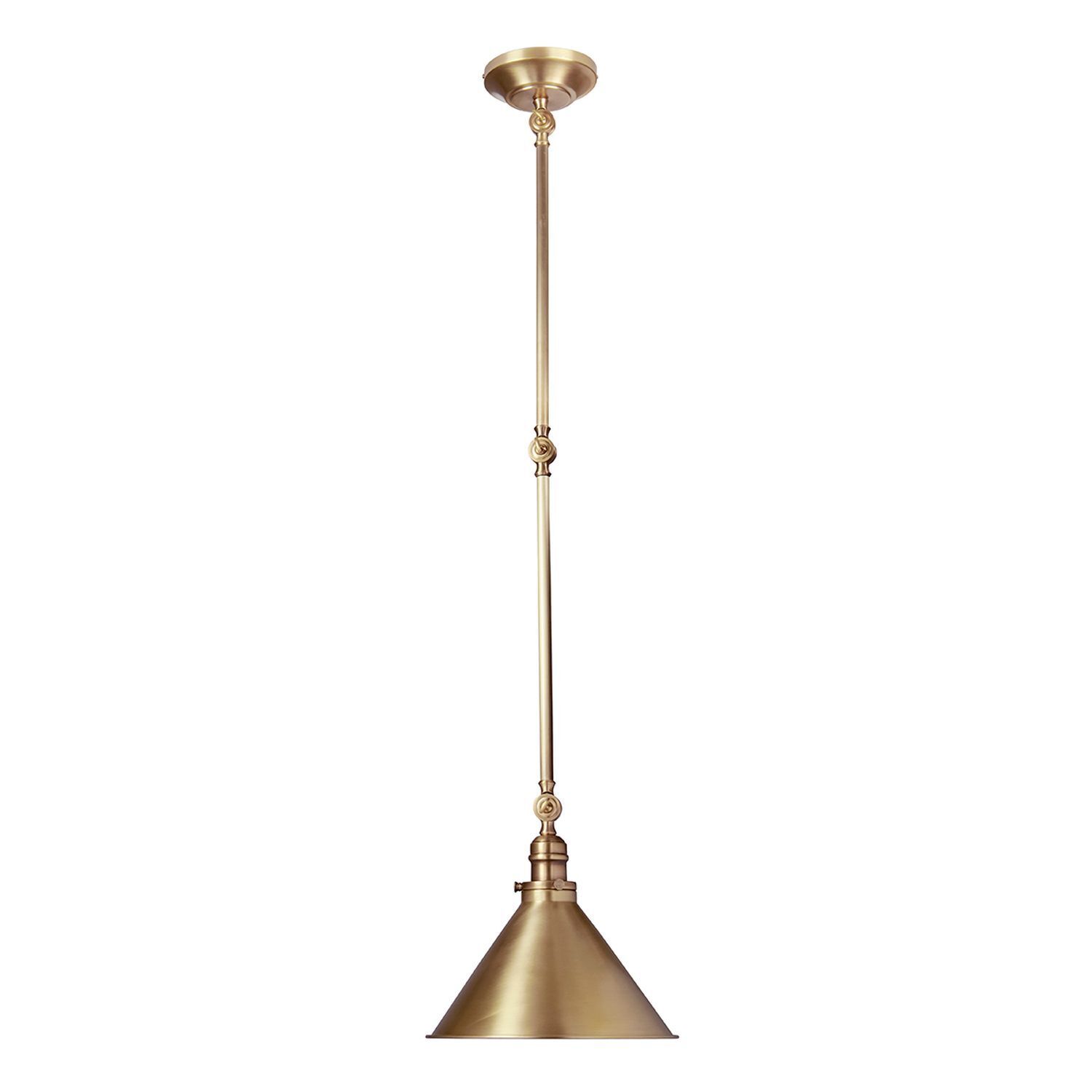 Deckenleuchte ISMENE Messing kürzbar Ø30cm Lampe