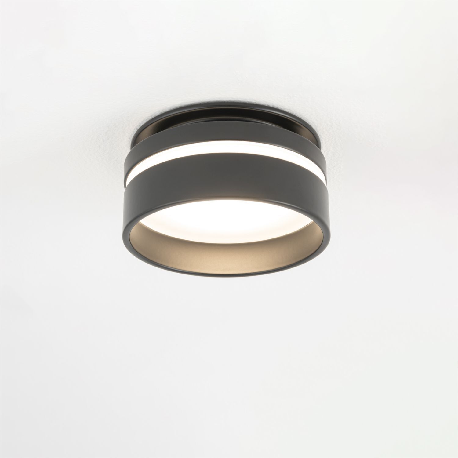 Einbaustrahler GU10 Ø 8 cm Schwarz Aluminium Modern