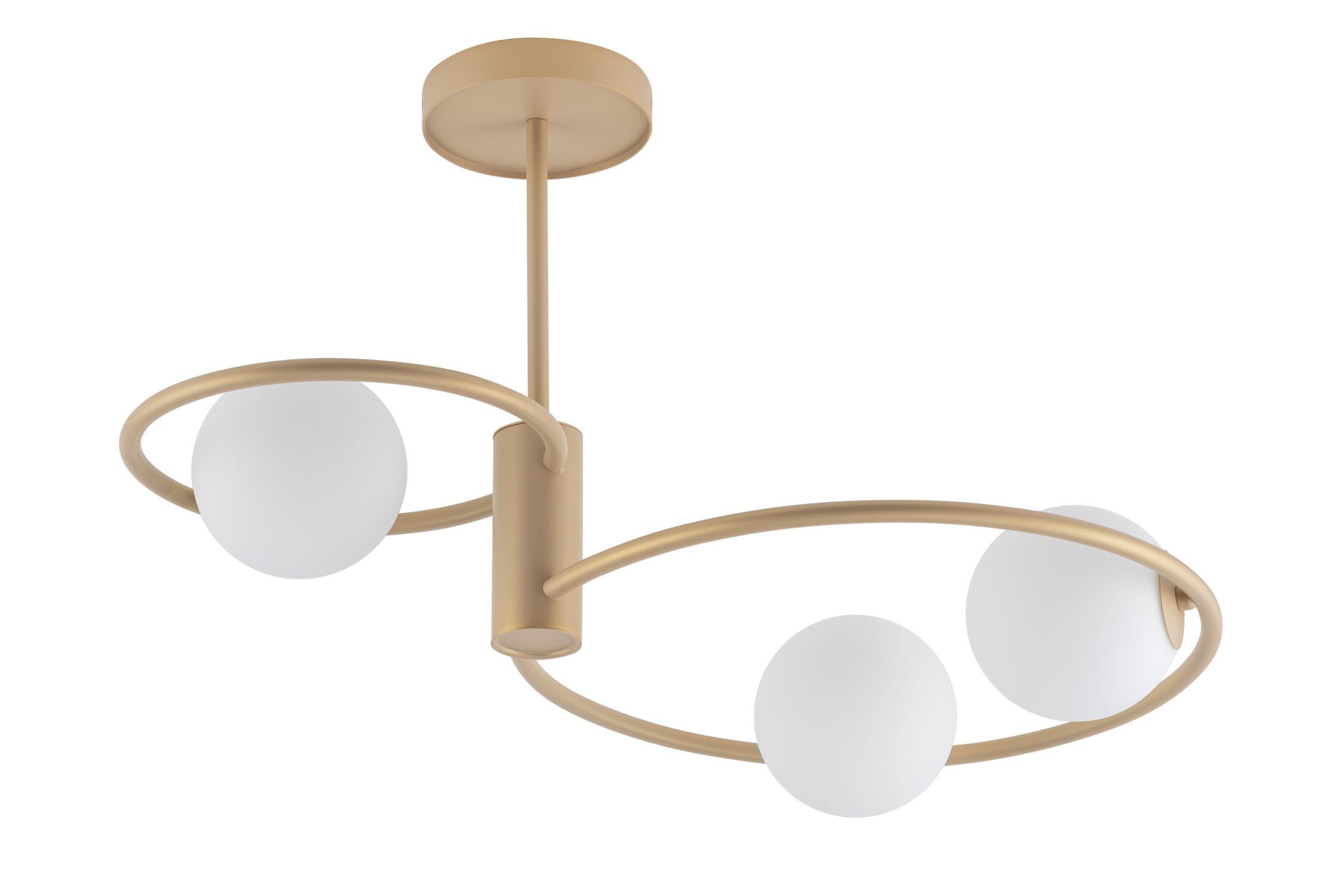 Design Deckenlampe Glas Metall dekorativ G9 wohnlich