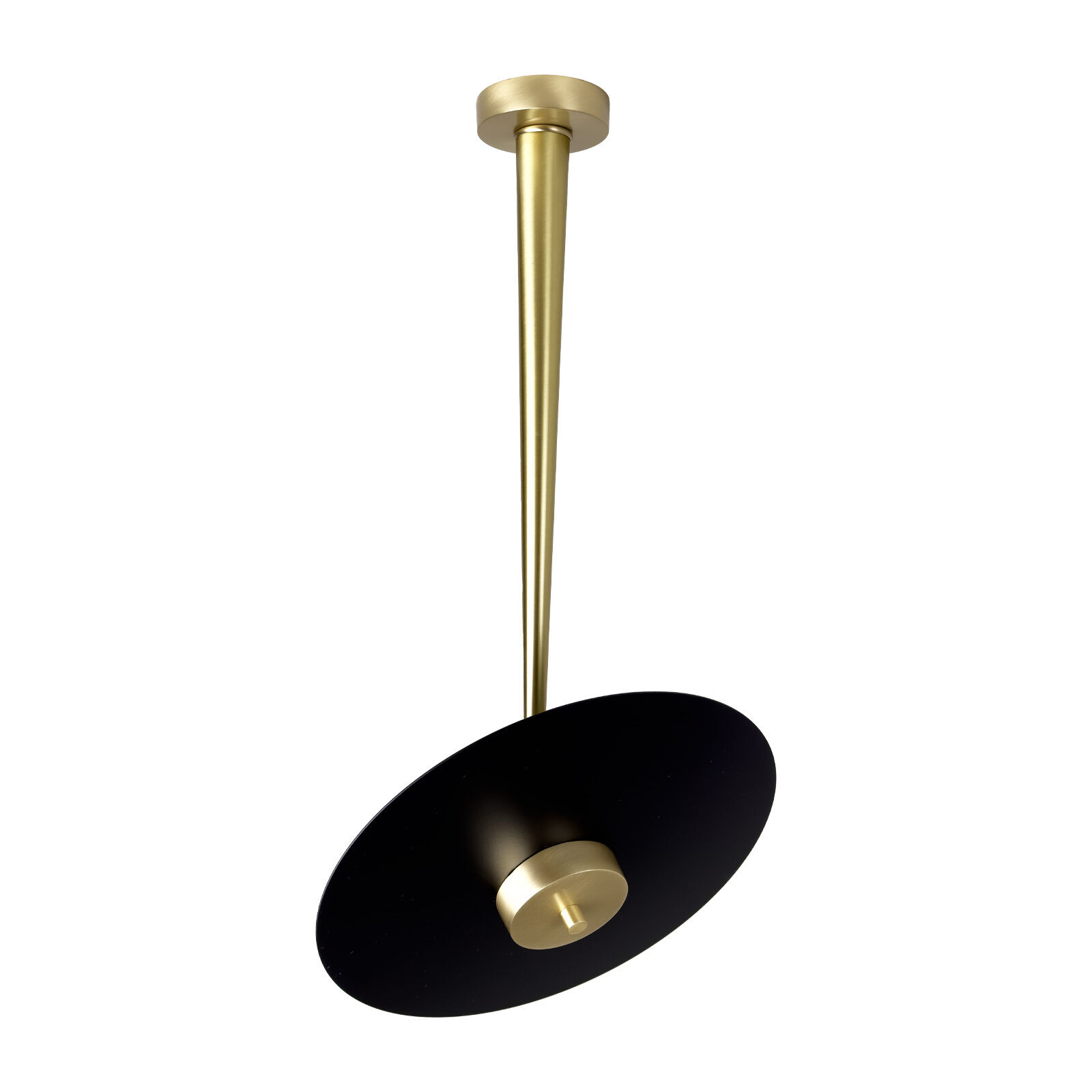 LED Deckenleuchte rund D: 30 cm in Bronze hell Schwarz