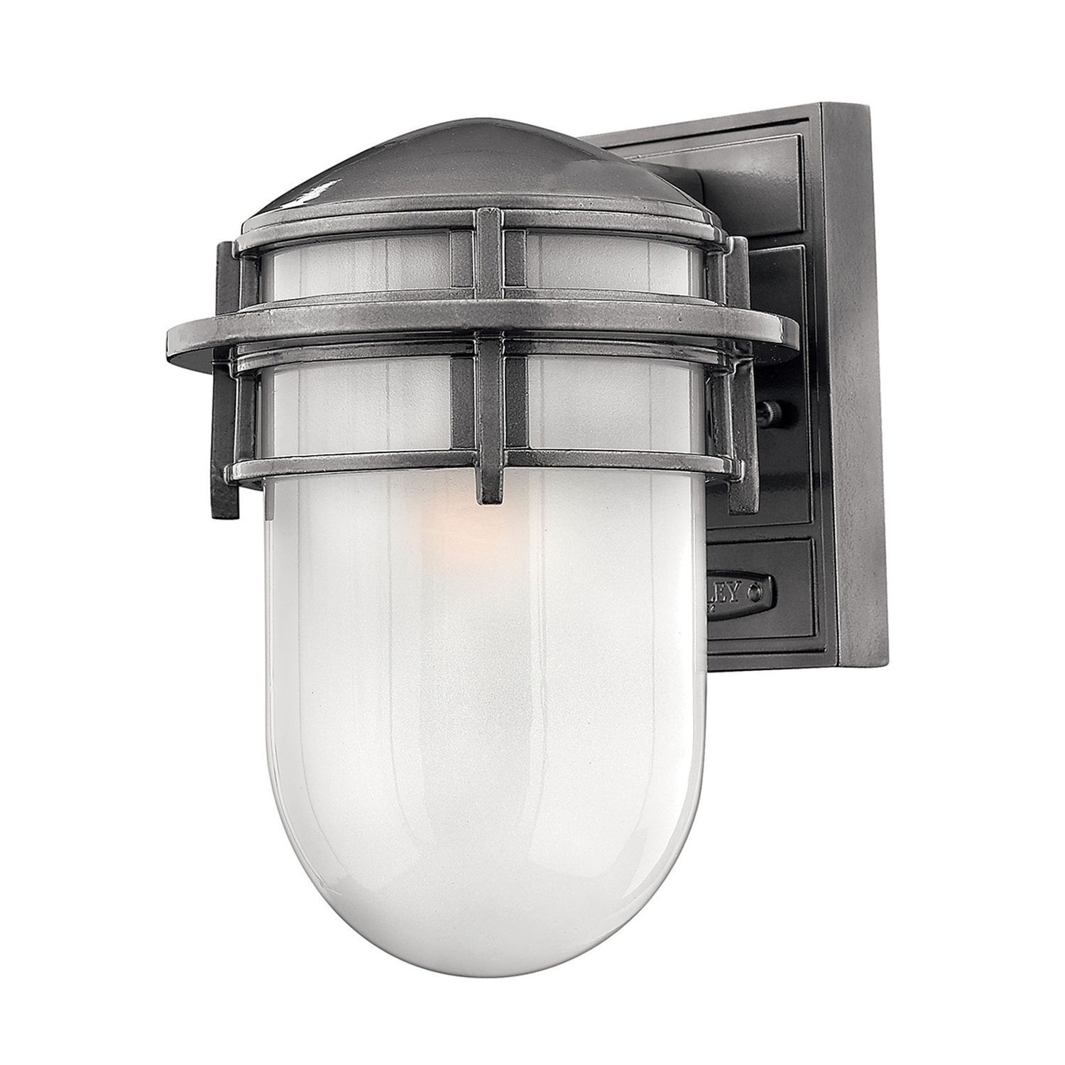 Wandlampe Außen Grau Aluminium IP44 Maritim schmal