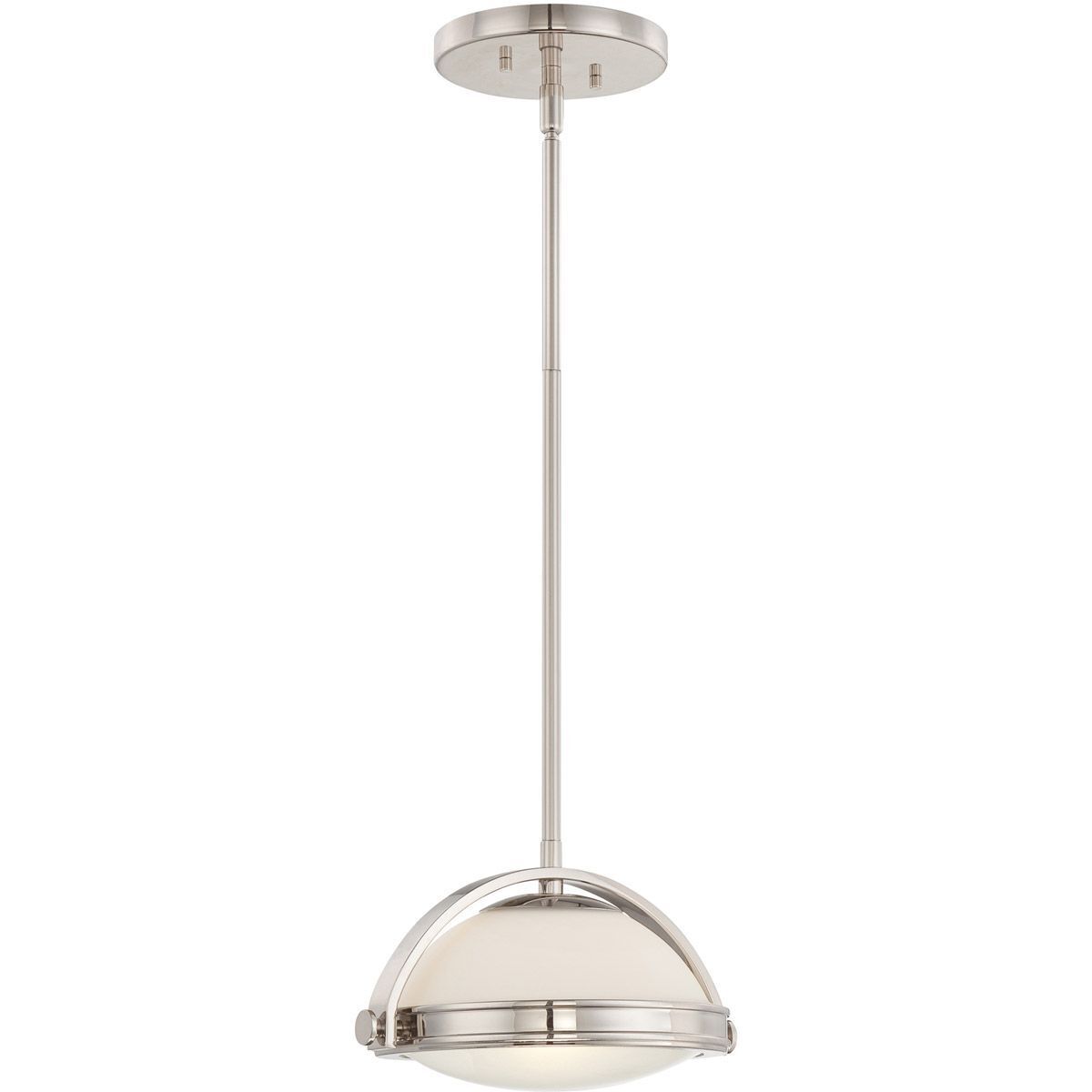 Deckenlampe Glas Metall in Silber verstellbar NIKA