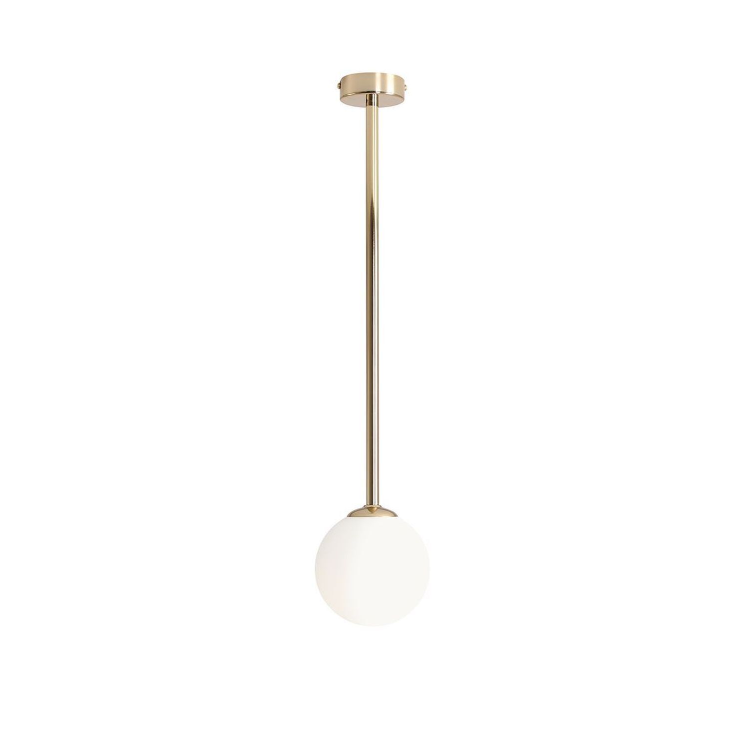 Deckenleuchte Gold Glas Metall E14 rund 14 cm gemütlich