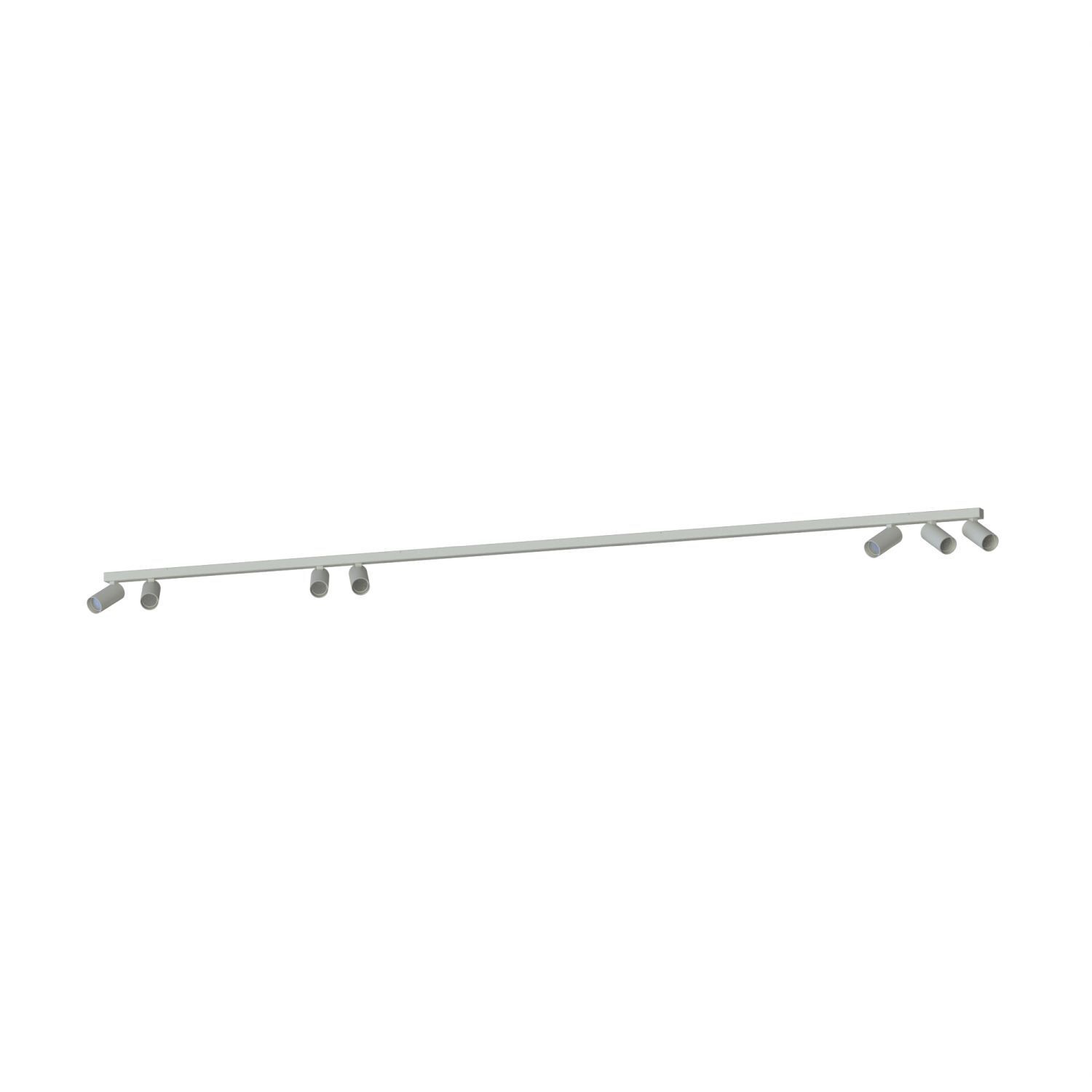 Langer Deckenstrahler Seidengrau 212 cm GU10 7-flammig