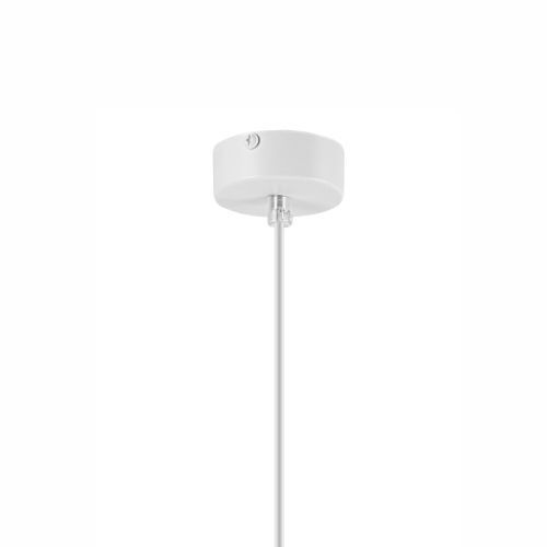 Stylische Pendelleuchte FAELLA Weiß rund Esstisch