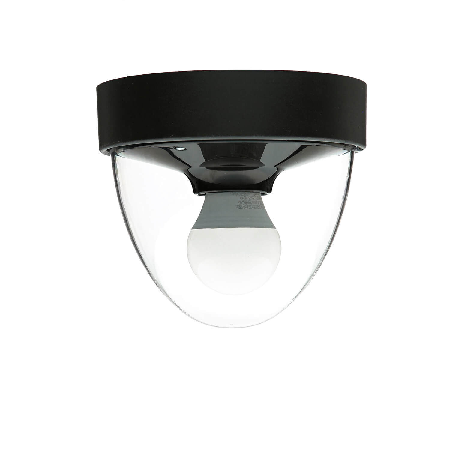 Runde Deckenlampe Schwarz Ø18cm klein IP44 Modern MAIRA