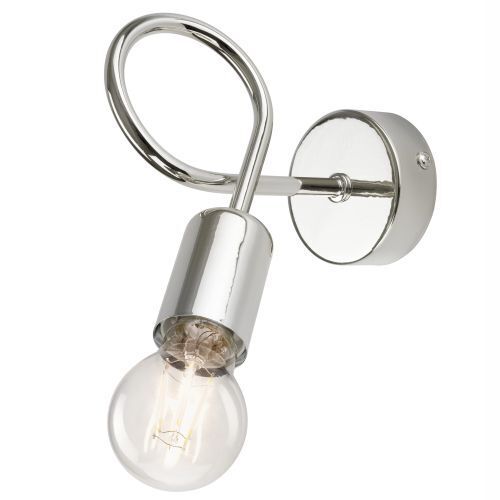 Wandleuchte Metall Lampe Chrom Modern MADALYNN