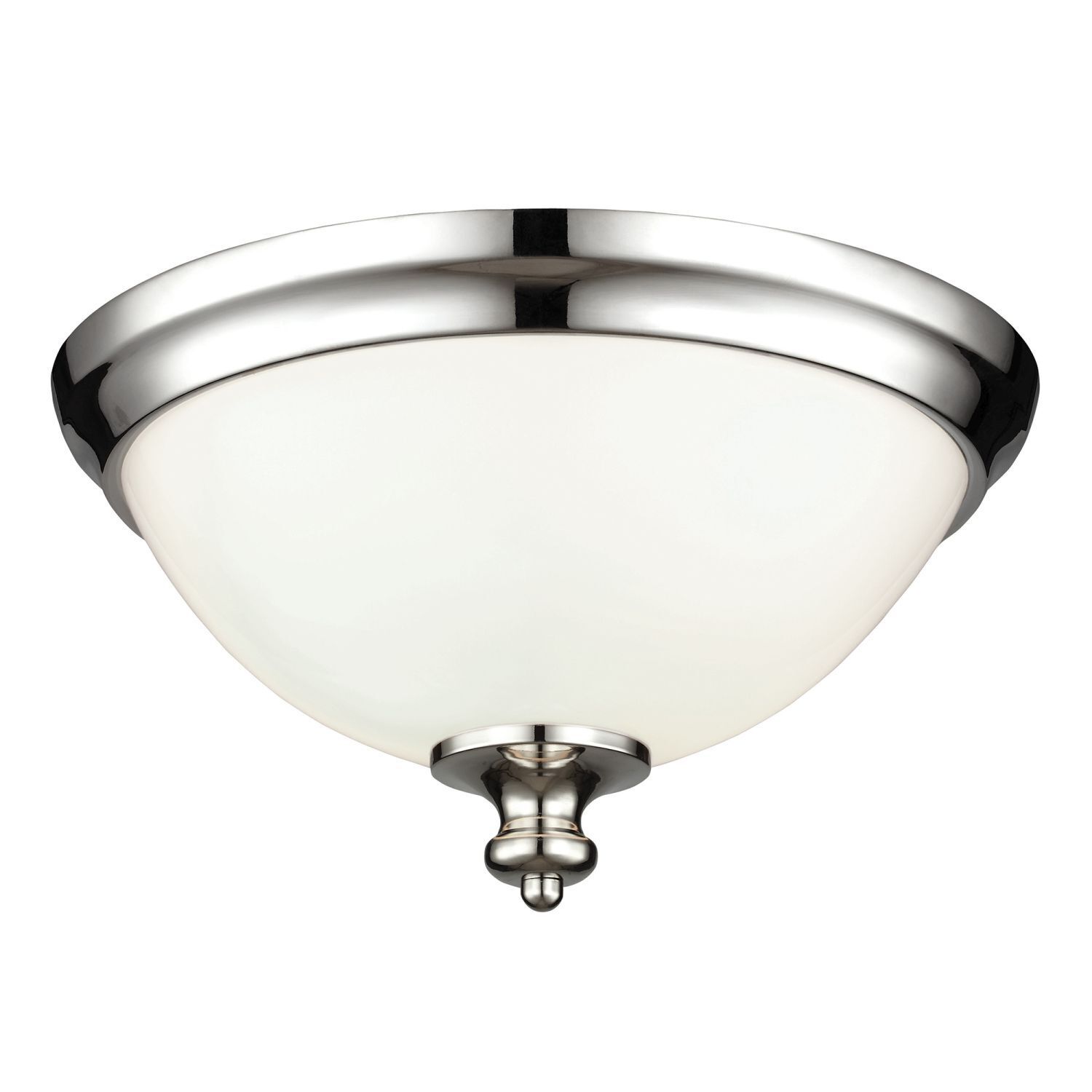 Deckenleuchte LORIN Weiß Nickel Ø33cm Flur Lampe