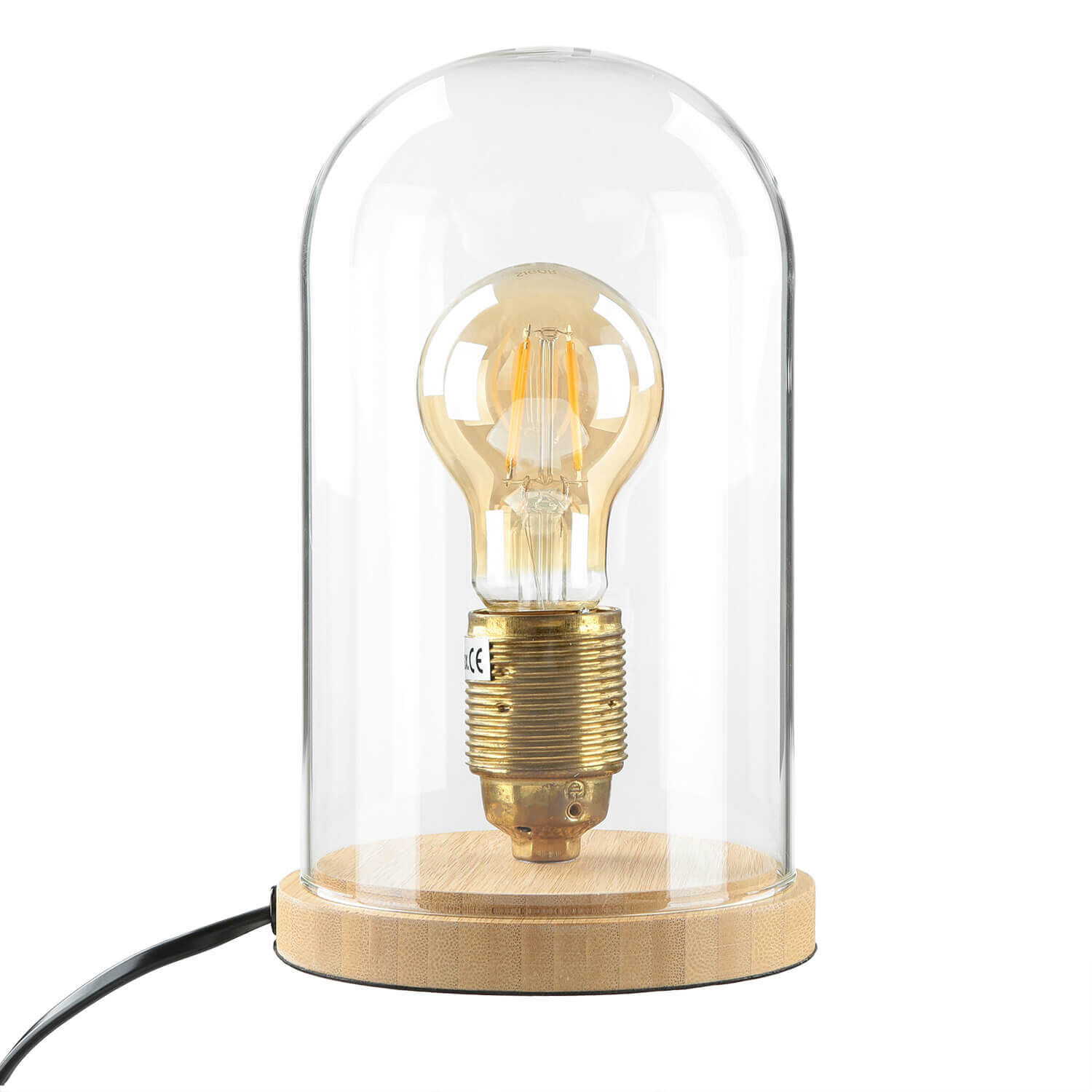 Stilvolle Tischlampe Bauhaus rund 20cm Edison Lampe