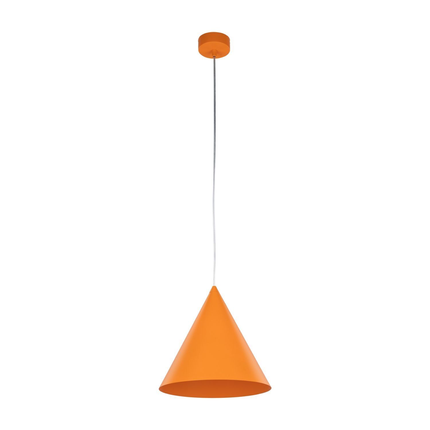 Pendelleuchte Metall Ø 25 cm H: 160 cm verstellbar Orange E27